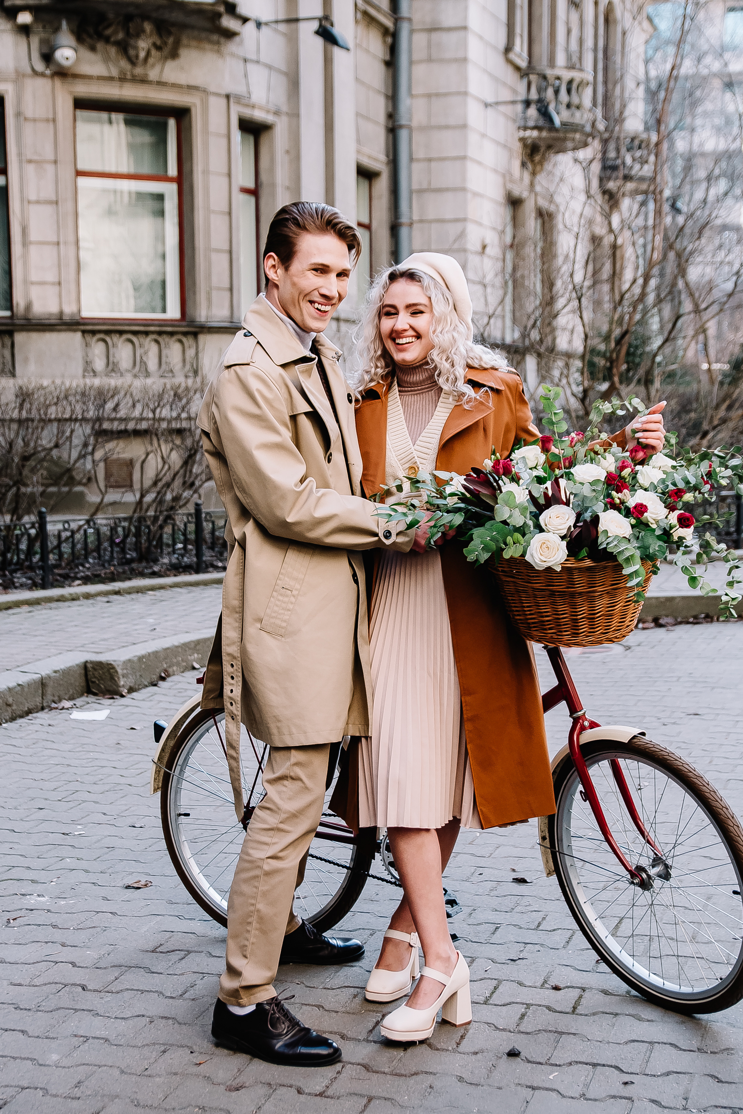 Фотосессия с велосипедом — Love story Анна и Василий