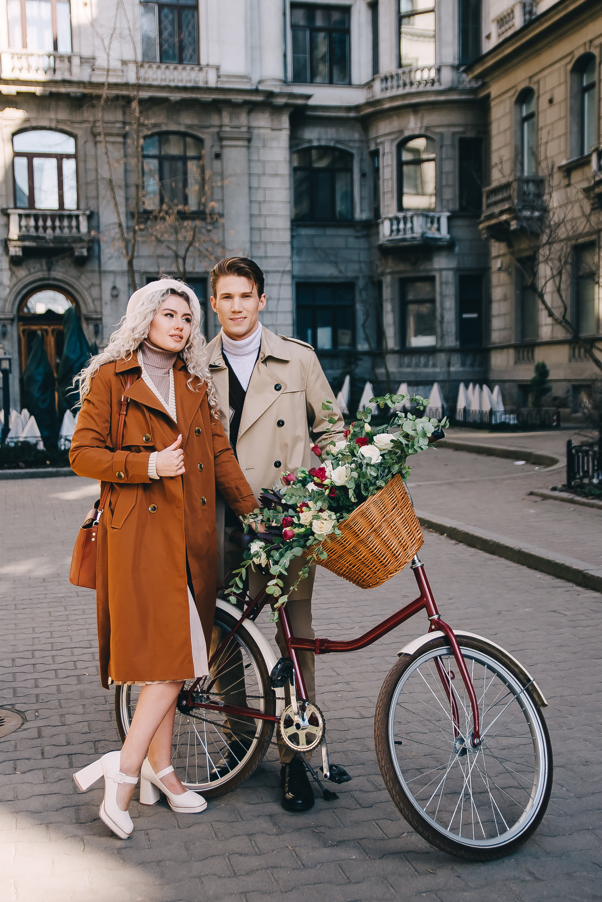 Фотосессия с велосипедом — Love story Анна и Василий