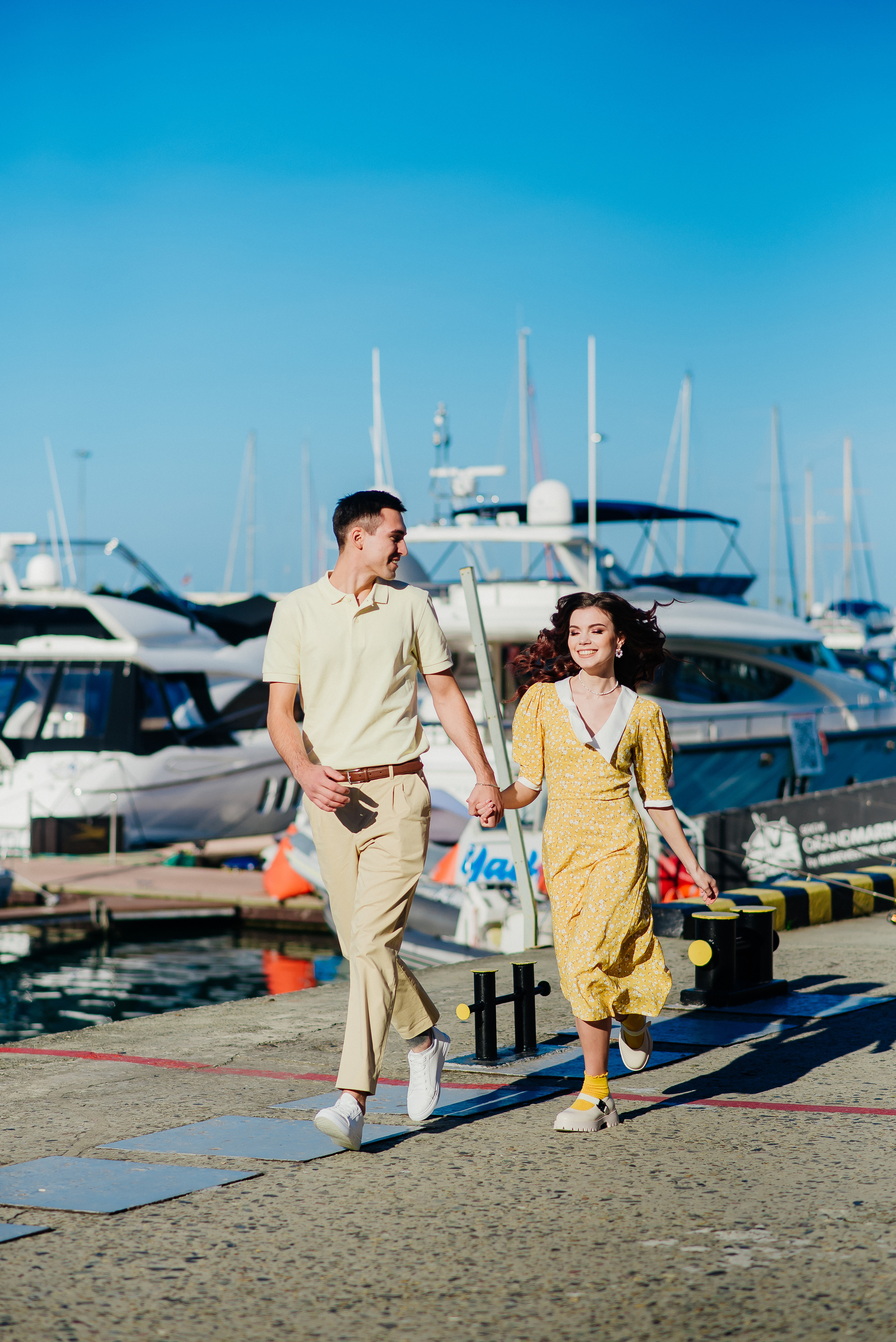 Love story фотосессия. Морской порт Сочи. Дарья и Юрий