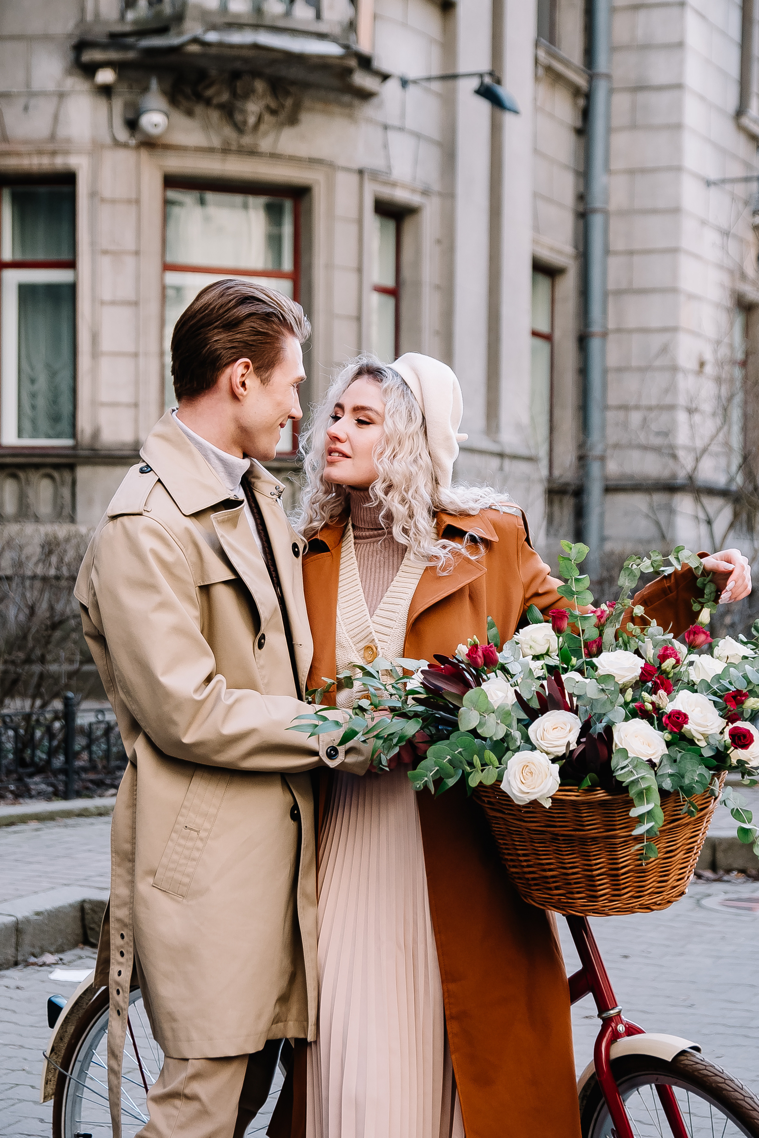 Фотосессия с велосипедом — Love story Анна и Василий