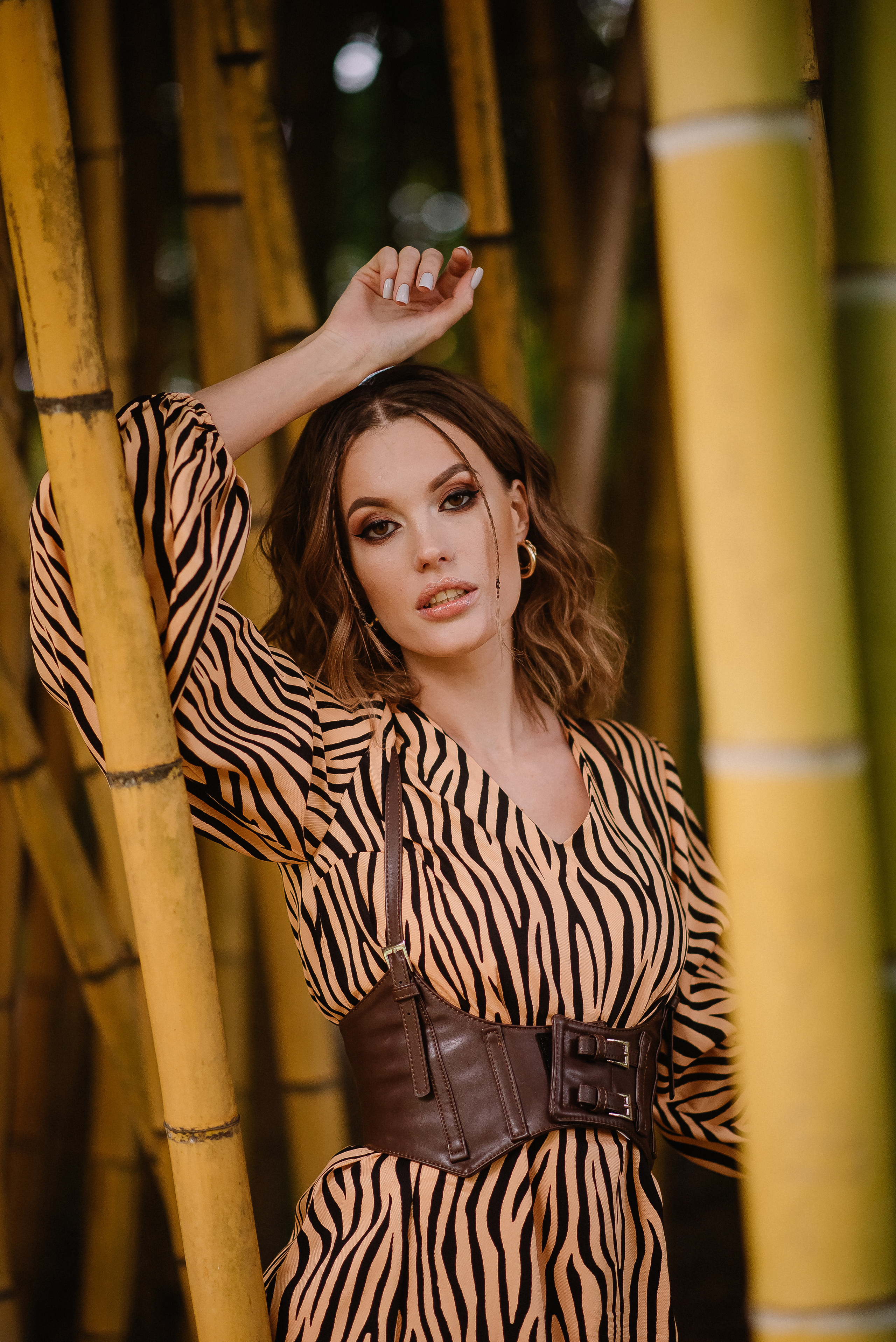 Love story фотосессия в бамбуке — Виолетта и Михаил