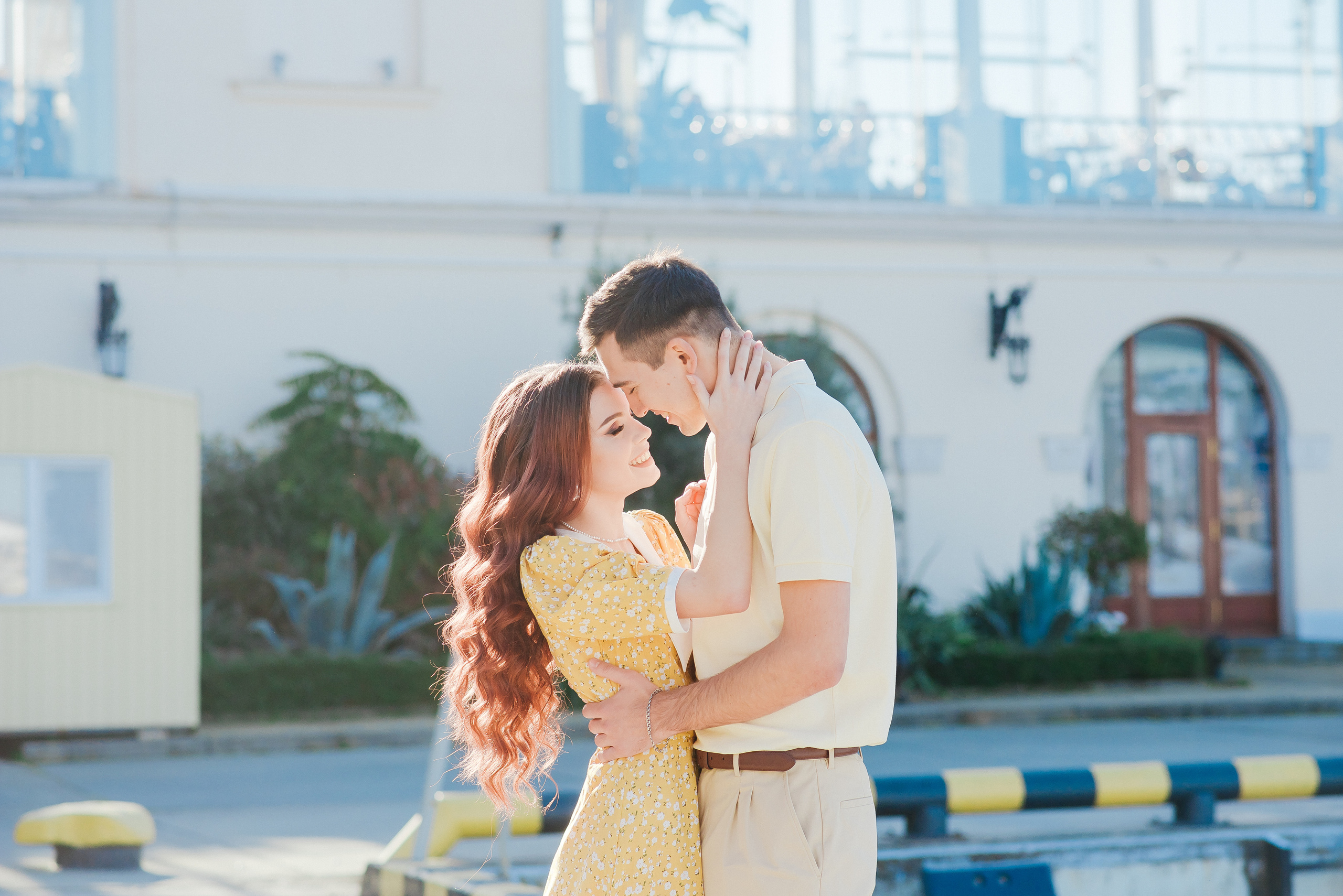 Love story фотосессия. Морской порт Сочи. Дарья и Юрий