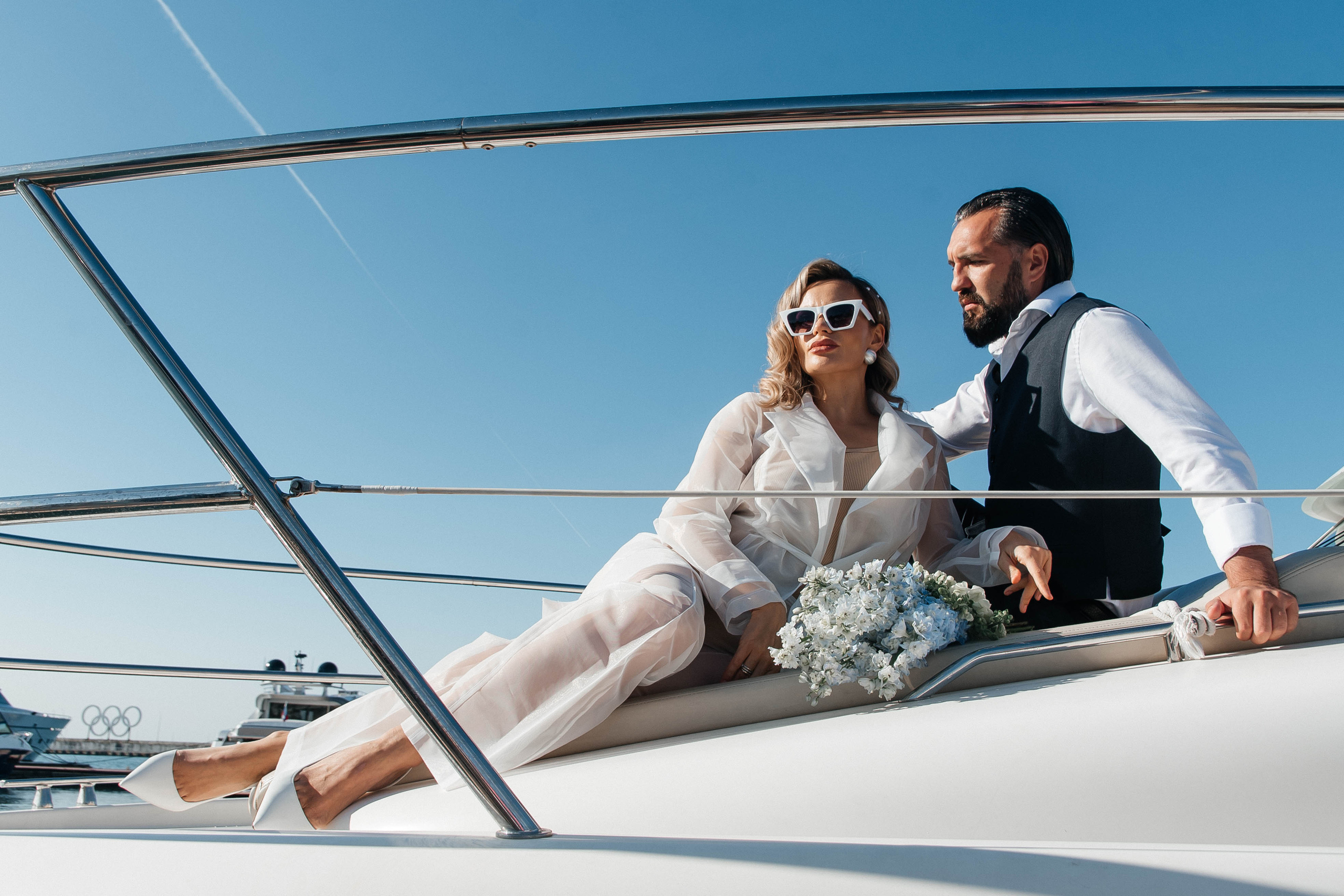 Свадебная фотосессия на яхте — Татьяна и Иван