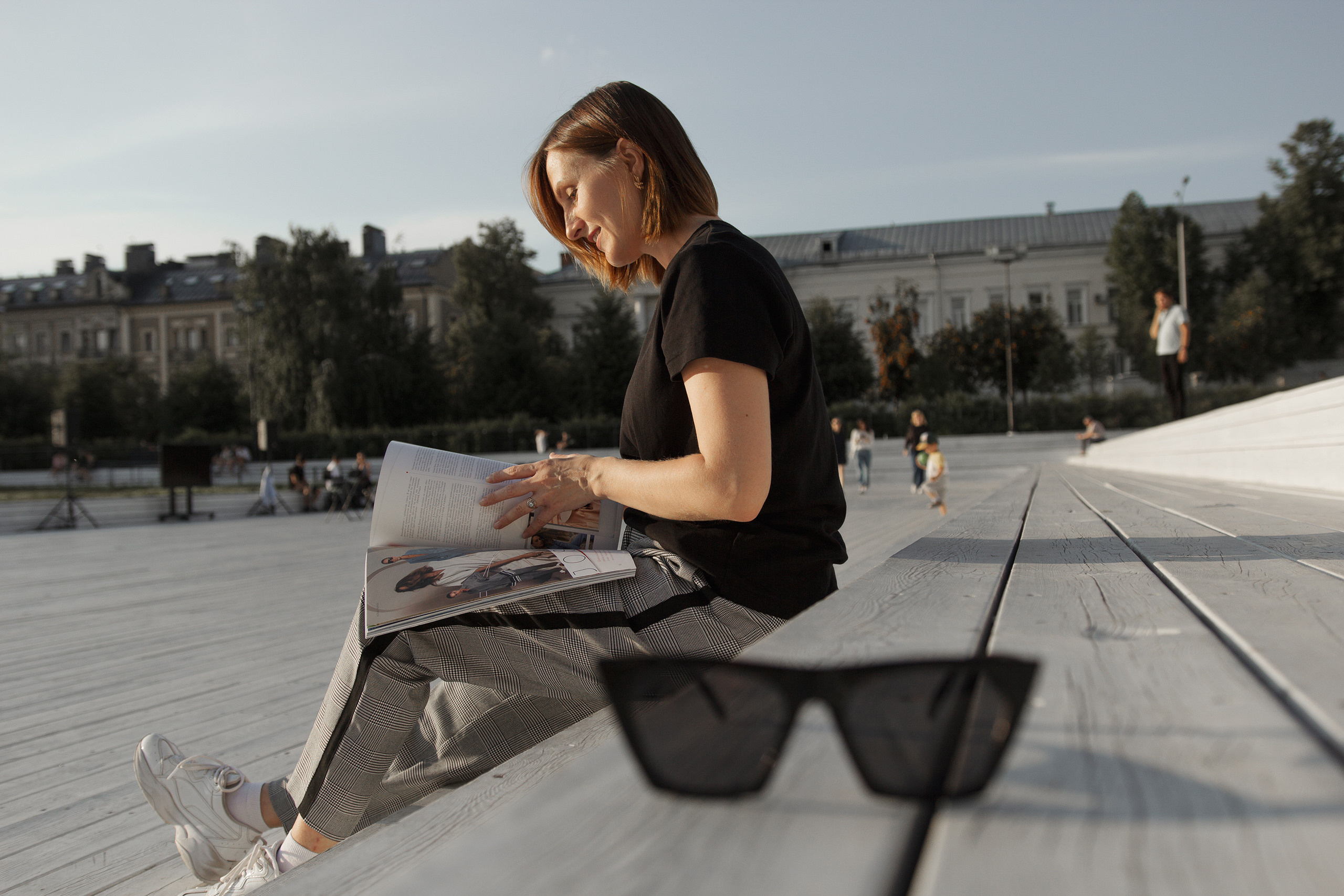 Контент фотосессия девушка в городе. Портретный фотограф в Москве Ольга Акушко