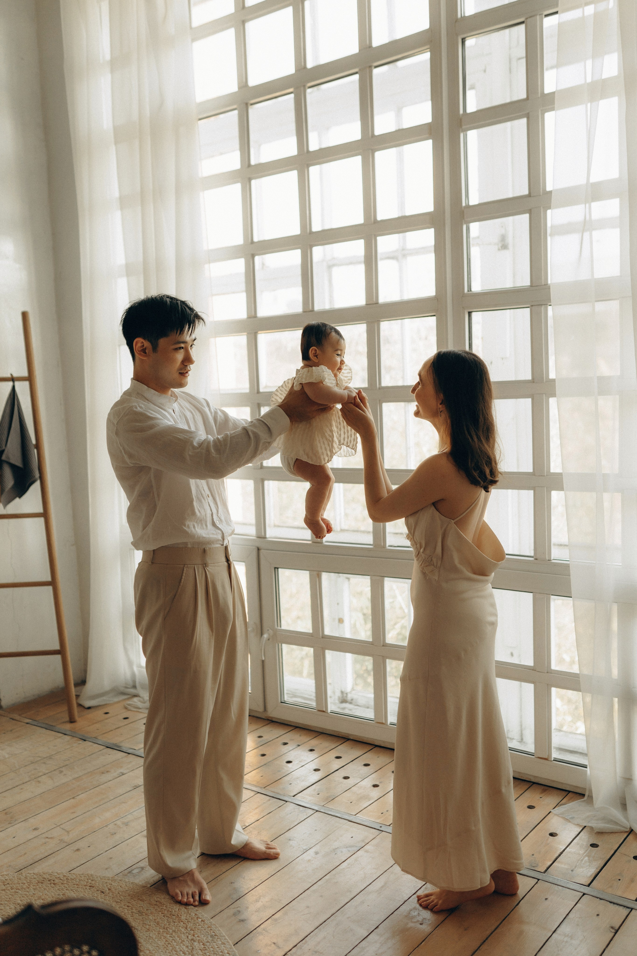 Малышка Нина и родители. Семейный lifestyle фотограф в Москве Рената Рафикова