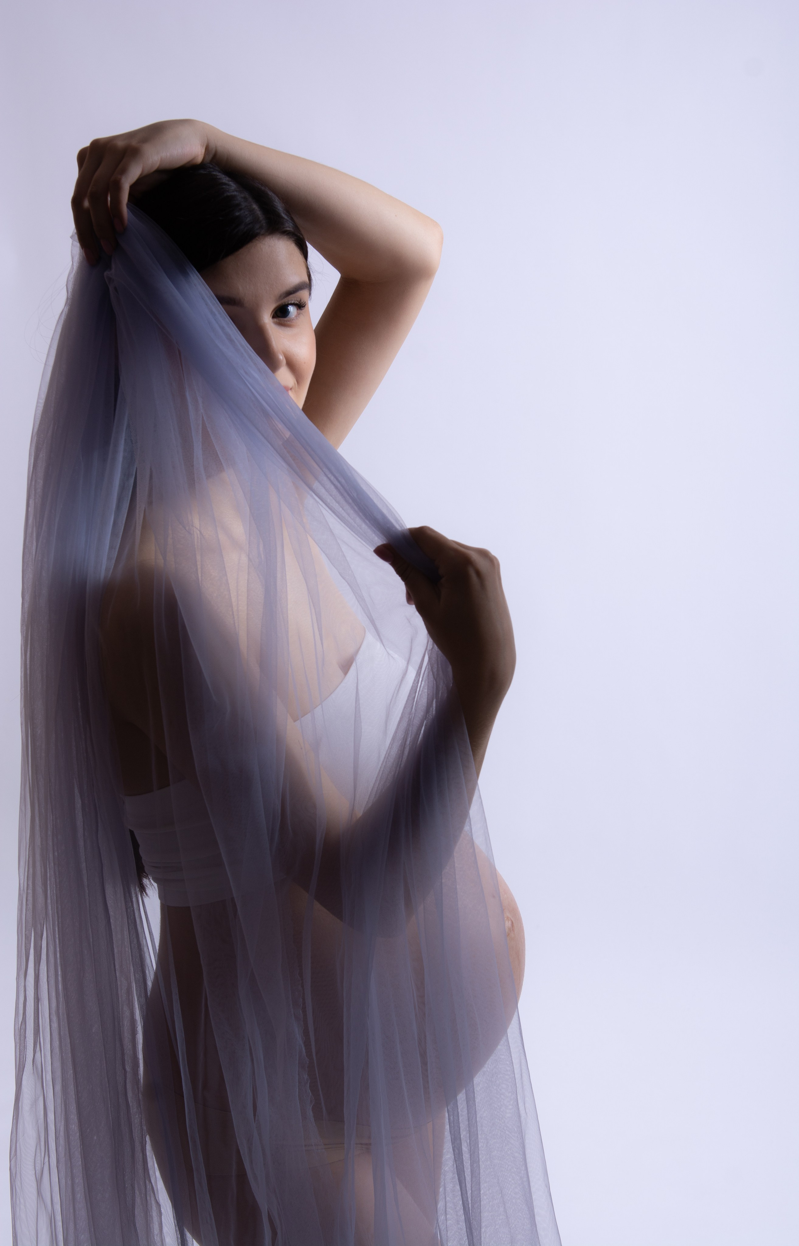 В тканях. Фотосессия беременности — Крылова Натали — Москва