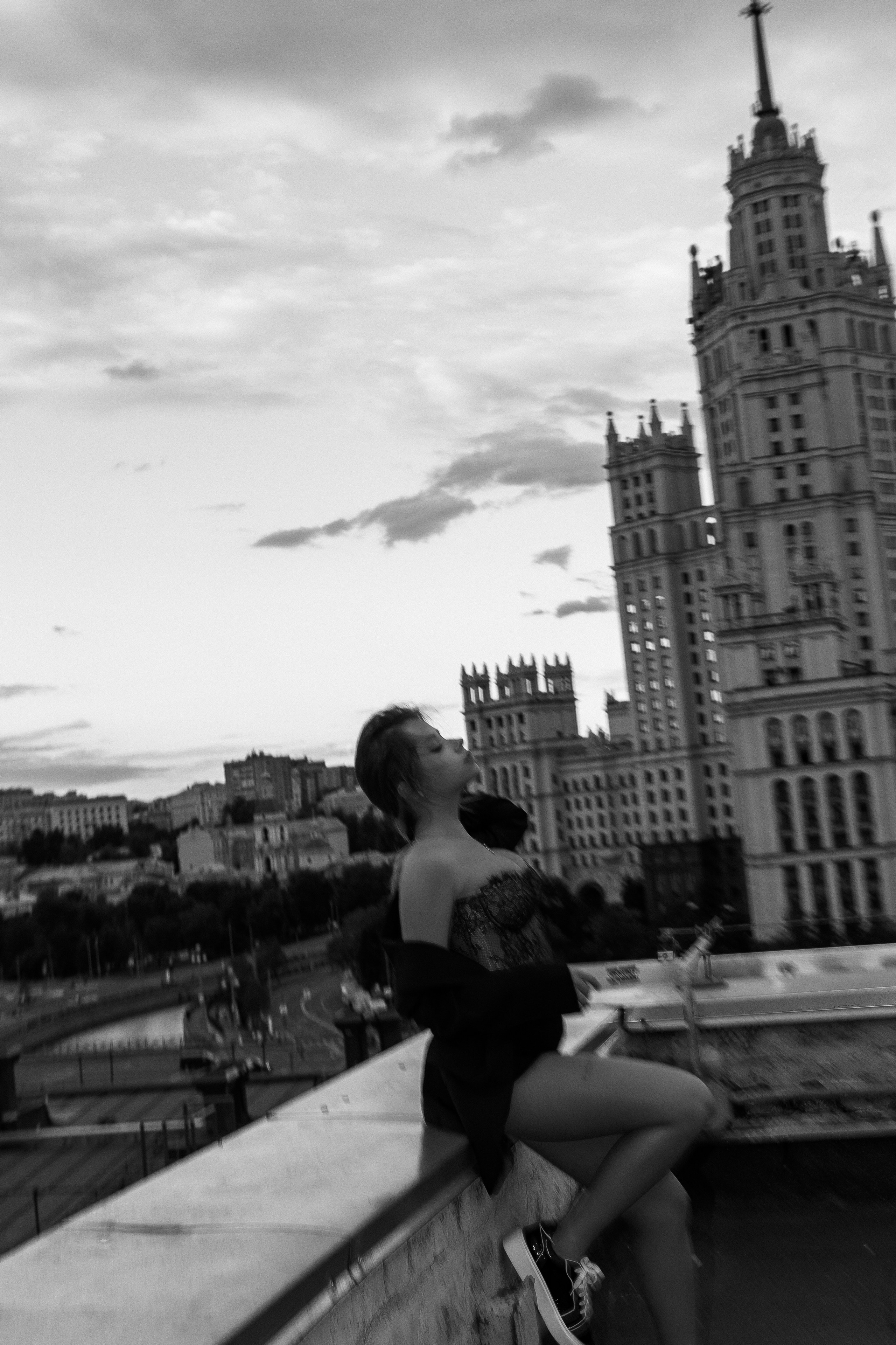 Фотосессия на крыше Москвы