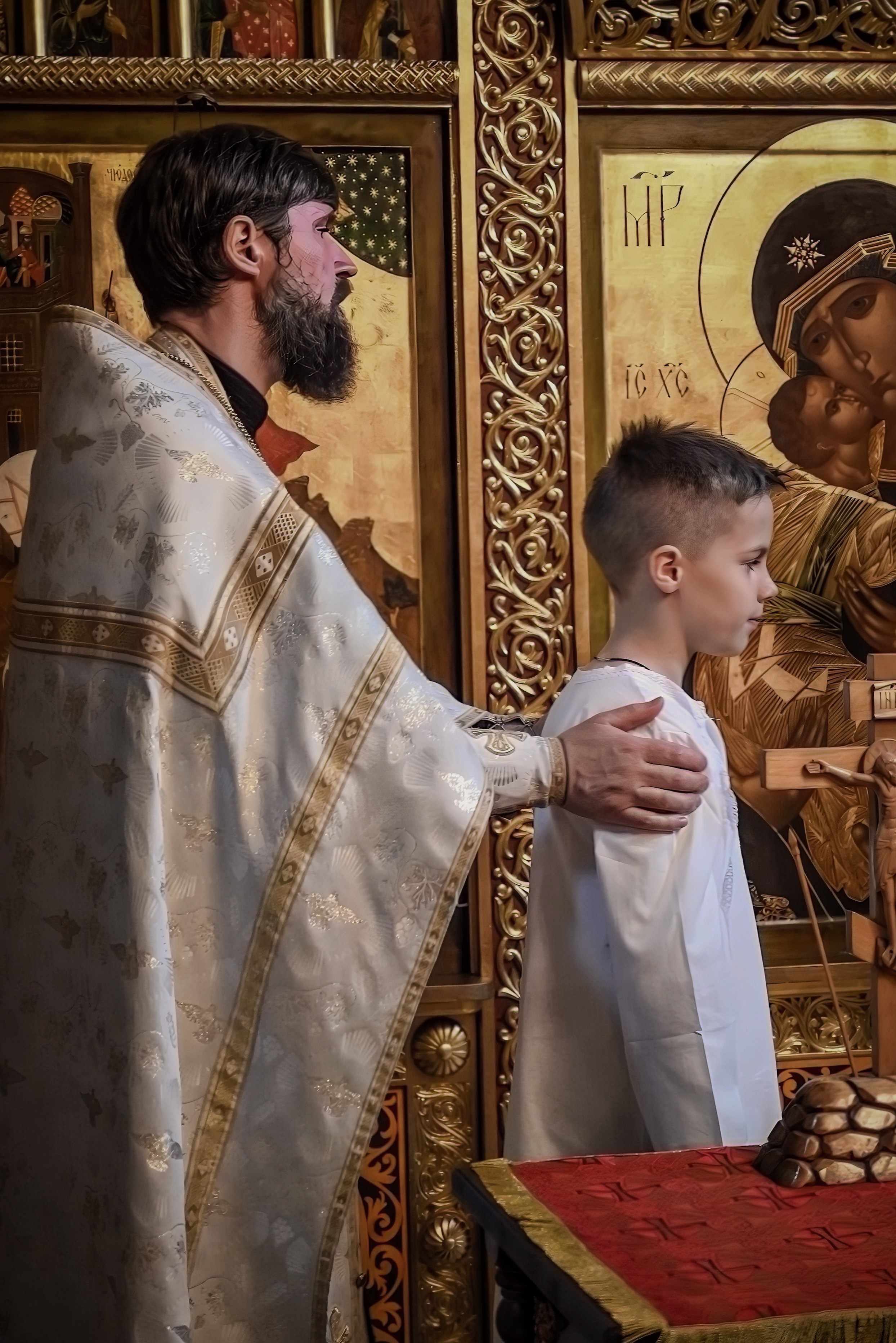 Крещение Арбат мама Ксения. Семейный и детский фотограф Москва