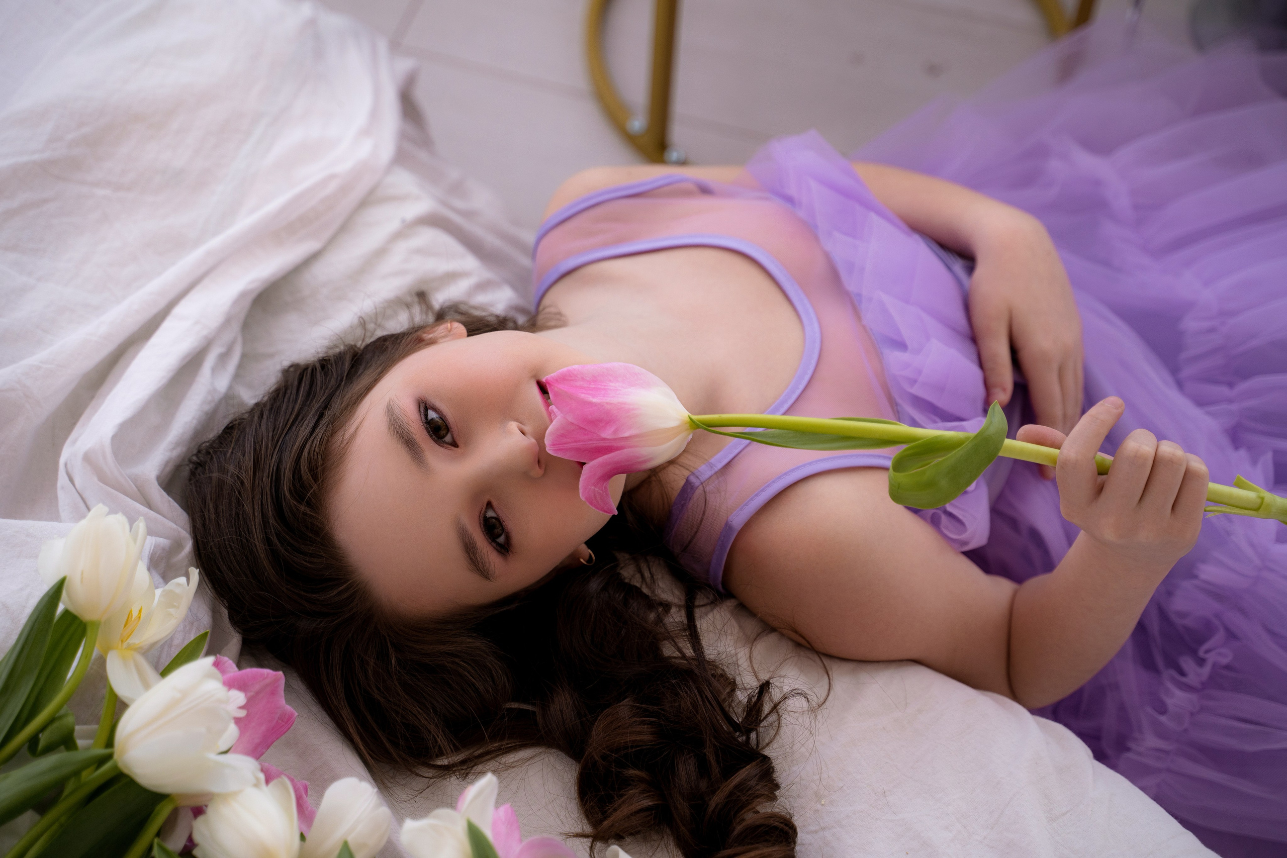 Тюльпановое настроение. Фотостудия Малина в городе Улан-Удэ. Фотограф Ирина Жарникова