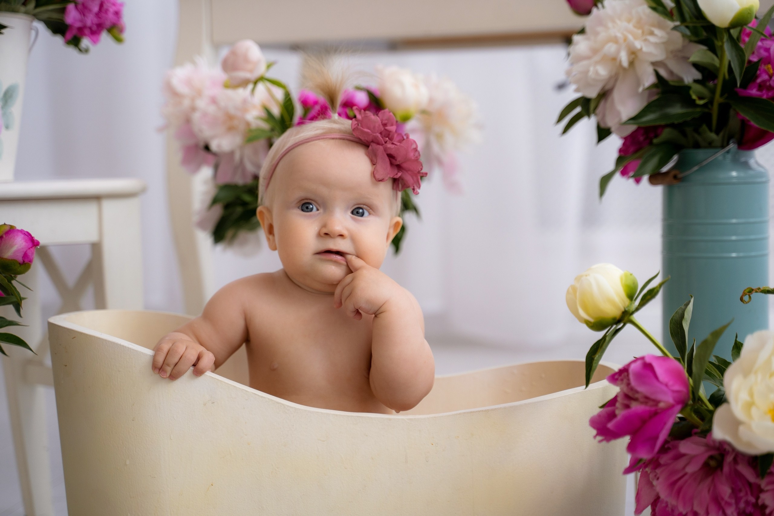 Фотопроект Цветочная ванна. Фотостудия Малина в городе Улан-Удэ. Фотограф Ирина Жарникова