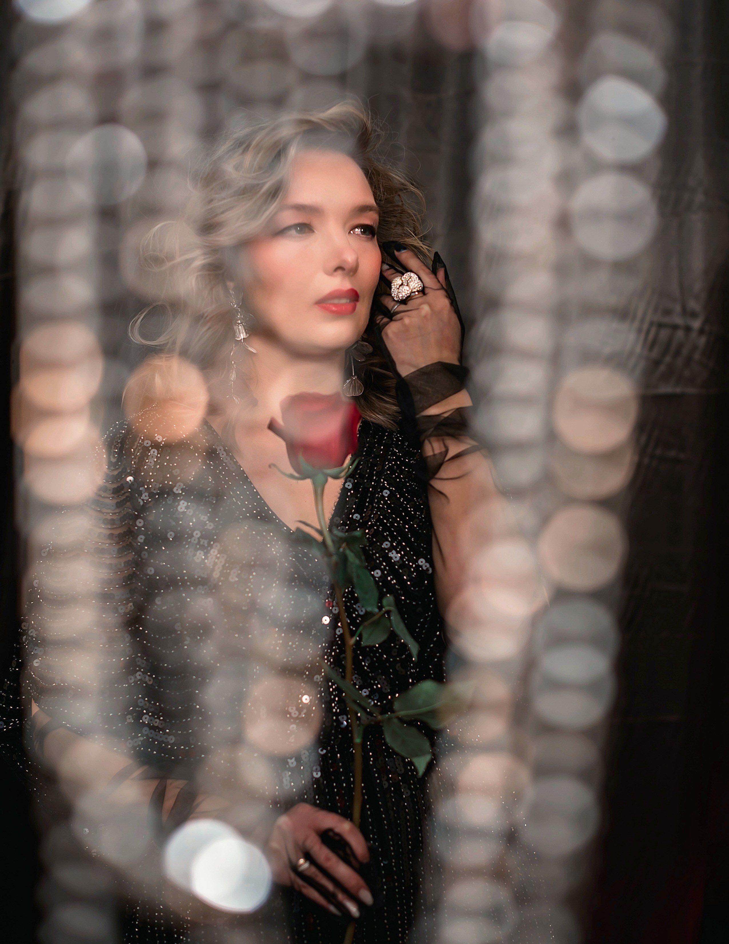 Съемка Анастасии в образе певицы. Фотограф Тула творческие фотосессии недорого Ольга Ромашина