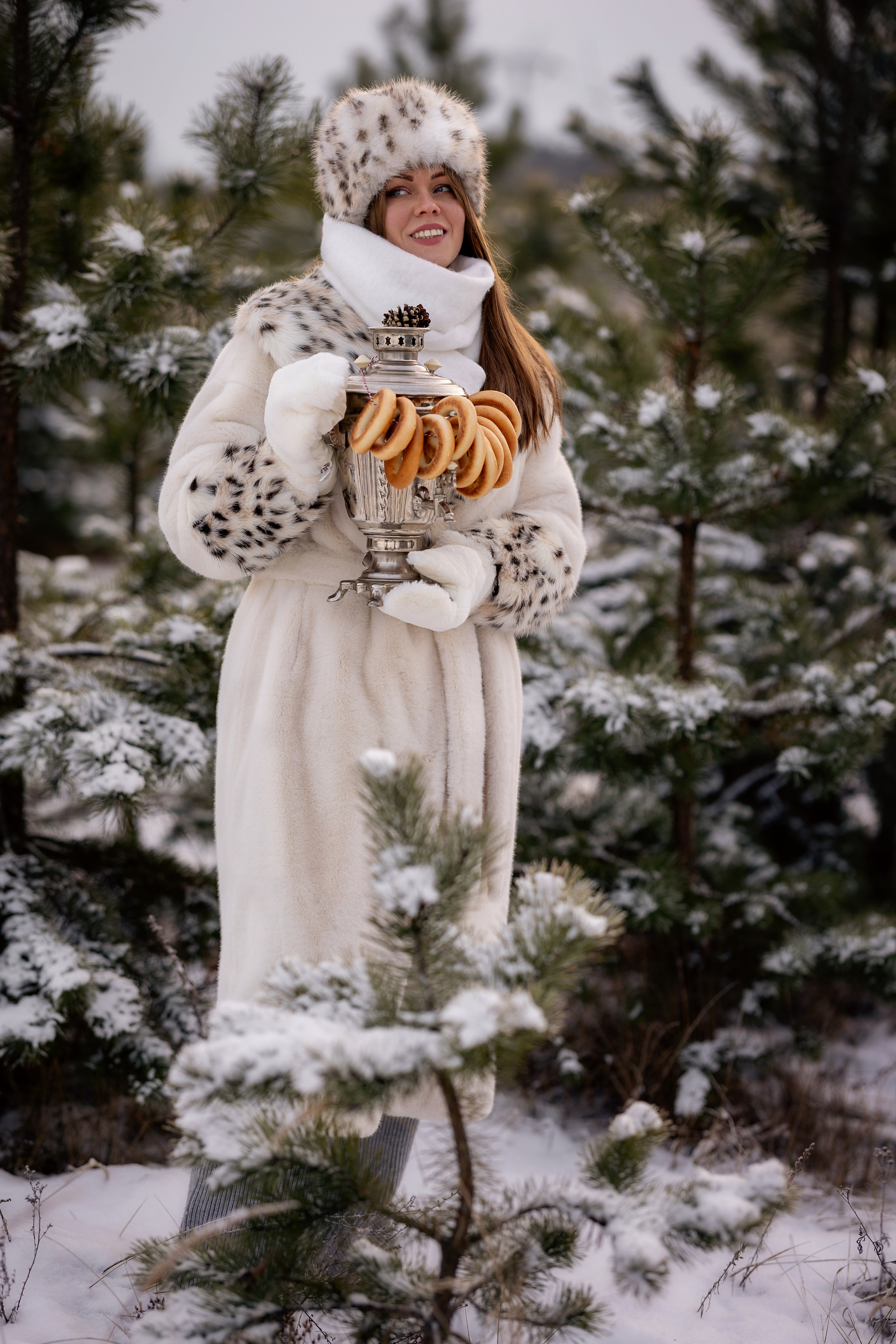 Съемка в зимнем лесу. Фотограф Ульянкина Мария