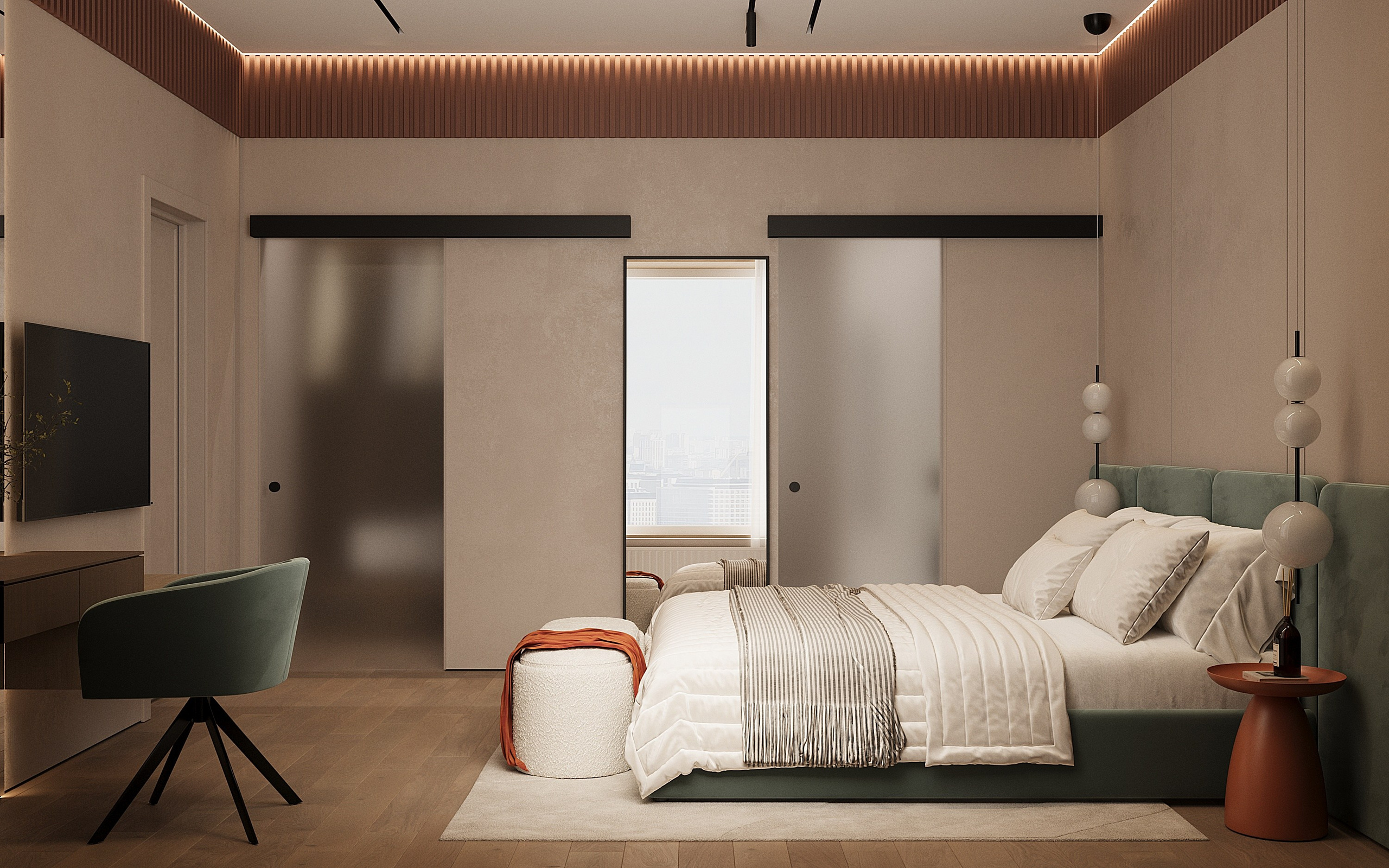 ЖК Символ 62 кв.м, г. Санкт-Петербург. 3d визуализатор Анастасия Науменко