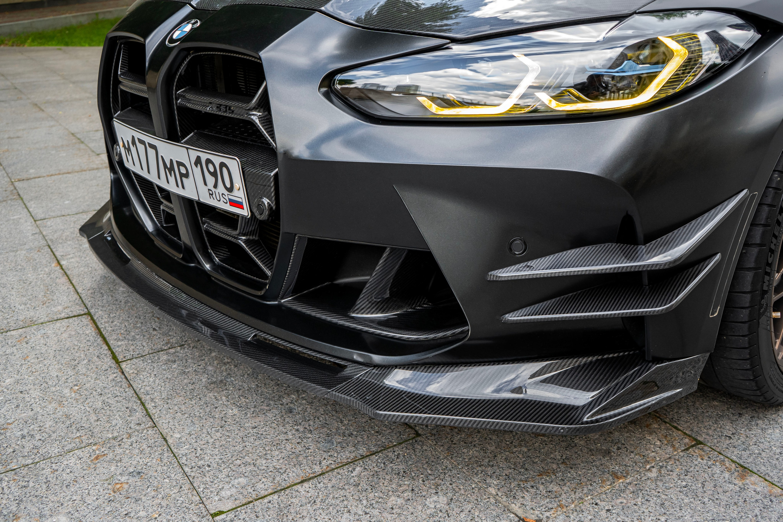 BMW M4 (Black matte). Автомобильный фотограф Ногинск Денис Городок