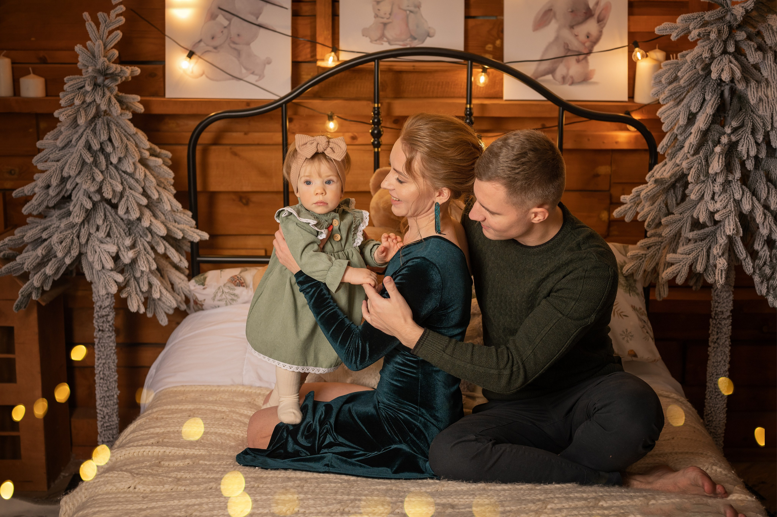 Новый год в студии. Фотограф новорождённых, семейный, школьный в городе Калуге Евгения