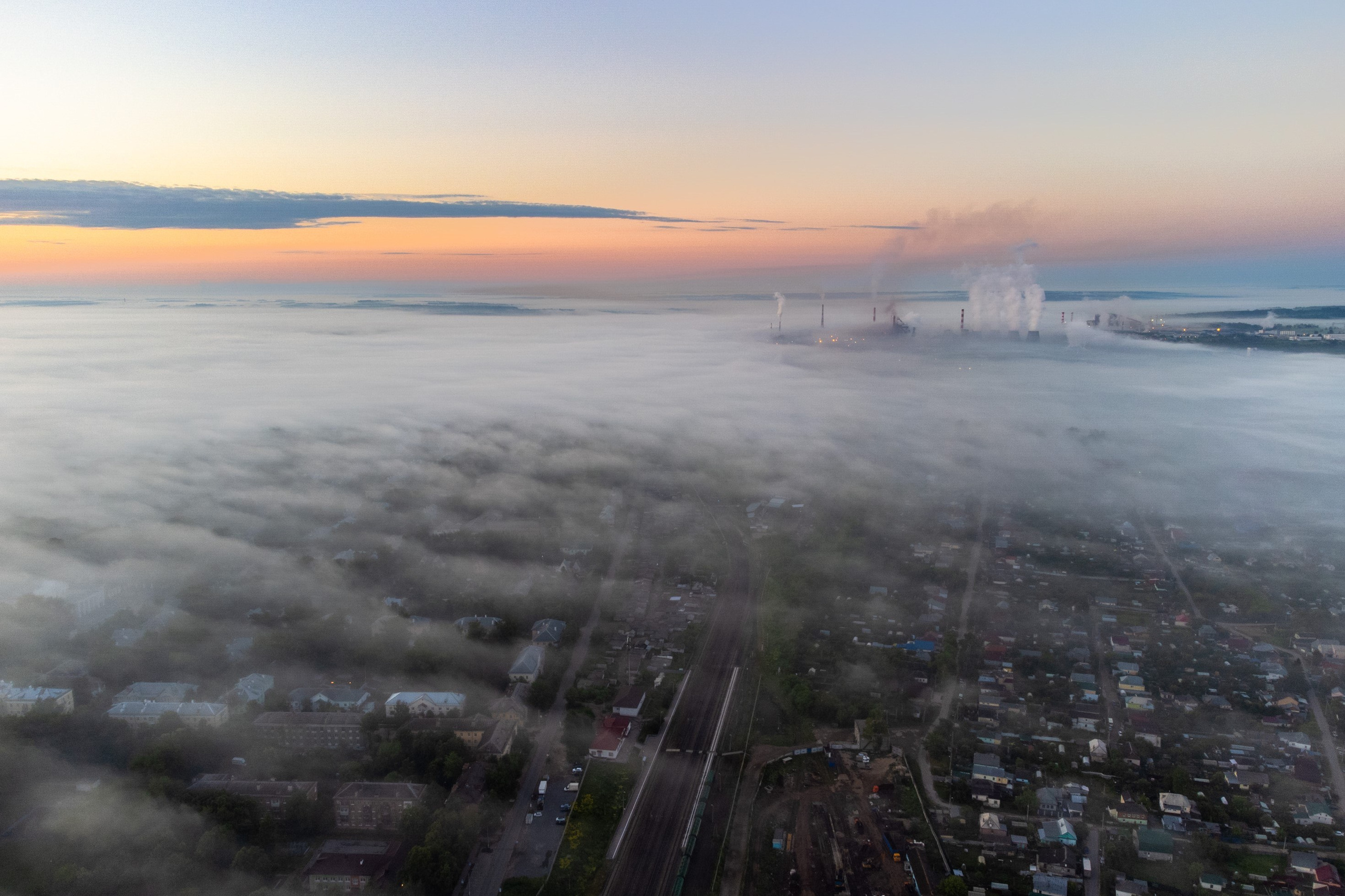 Пролетарский район в тумане. Фотограф и видеооператор в Туле | Даниил Рыбак