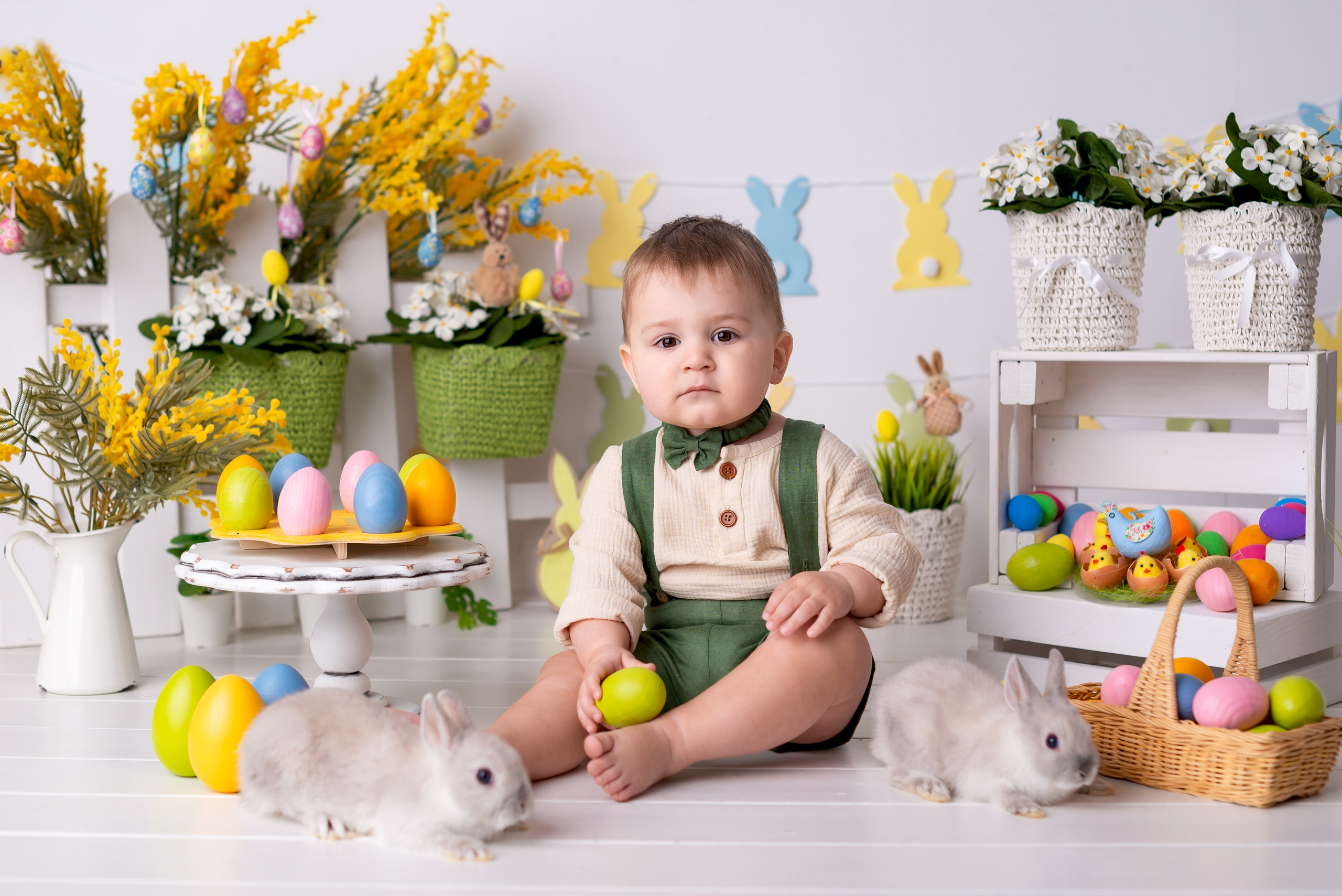 Пасхальная фотосессия малыша. Детская фотостудия «Мандаринка» | Детский фотограф Краснодар
