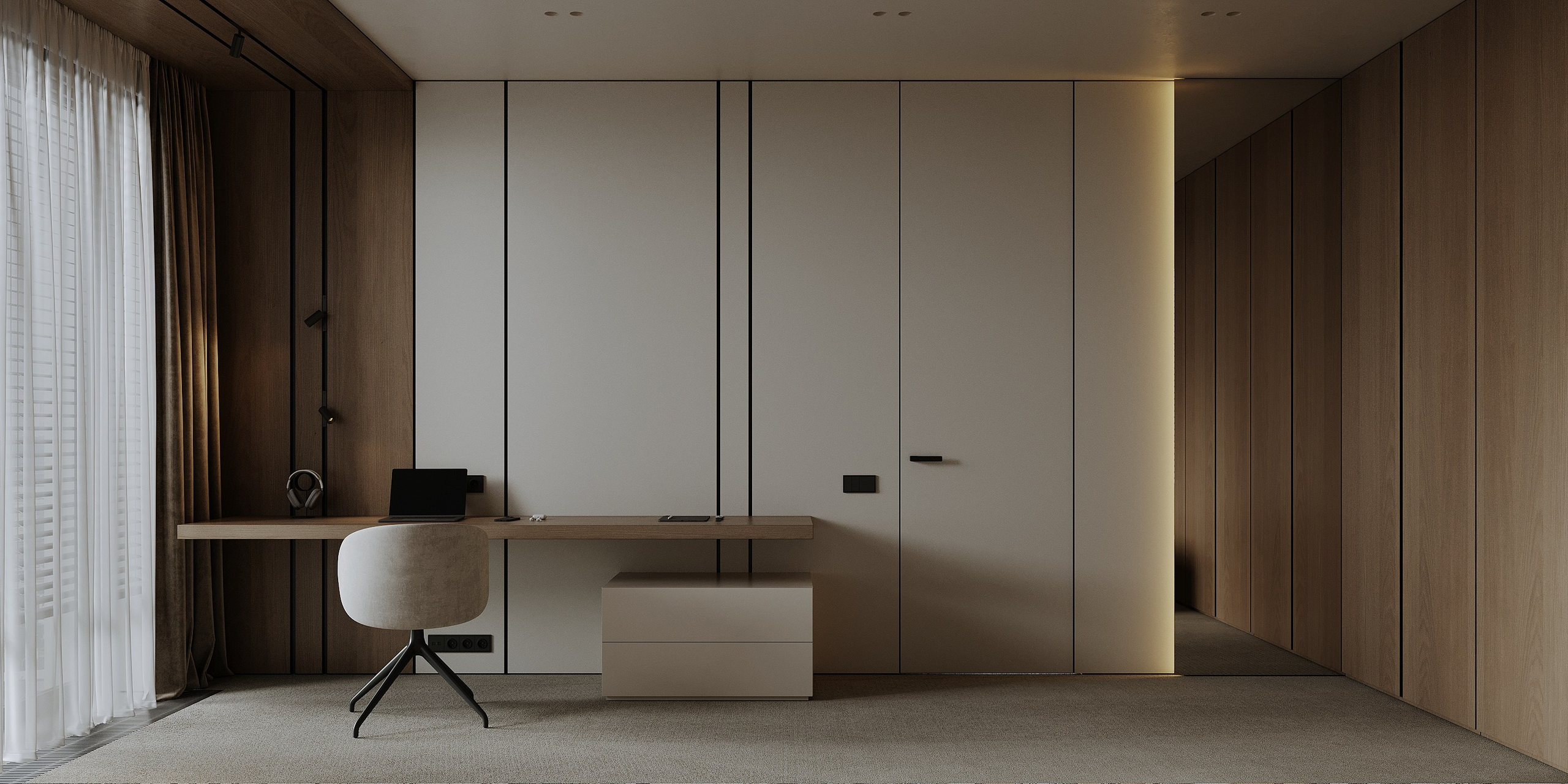 Современная детская для подростка с рабочим местом