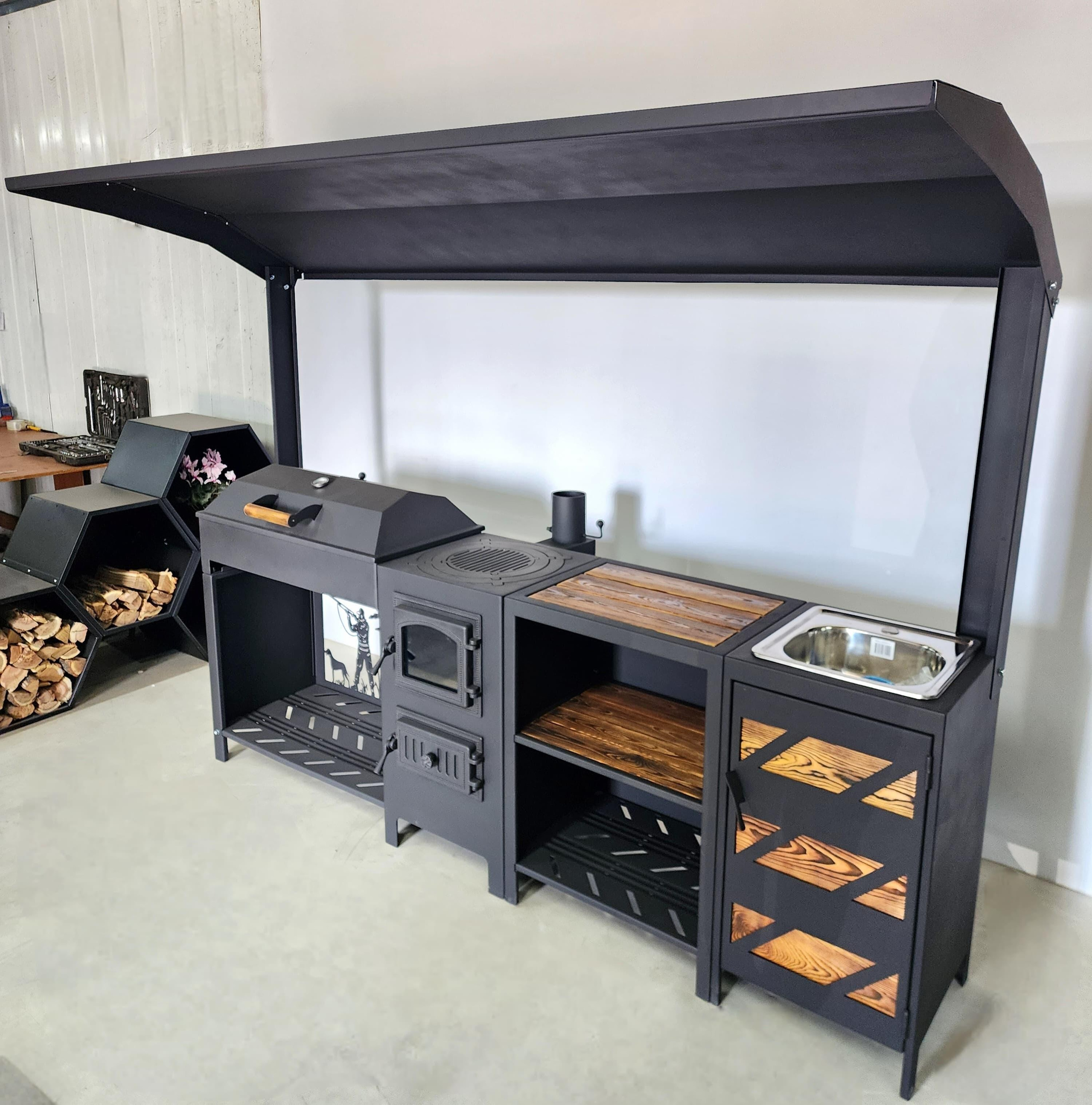 Джета полная комплектация с мойкой. Купить / заказать мангал для дома в Краснодаре от производителя «Мангал Мастер»