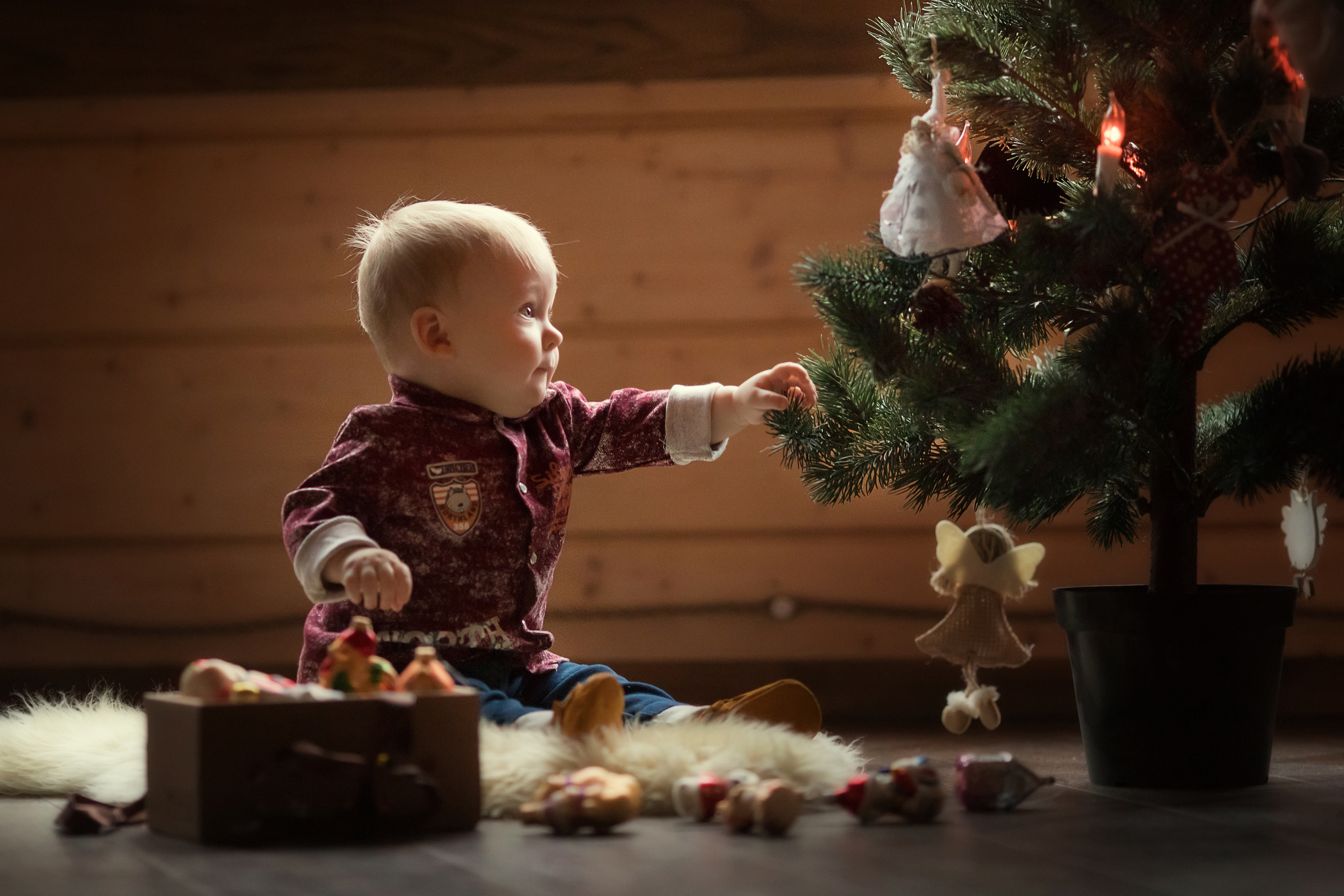 Первый Новый год Мишутки. Детский и семейный фотограф Муксимова Ирина