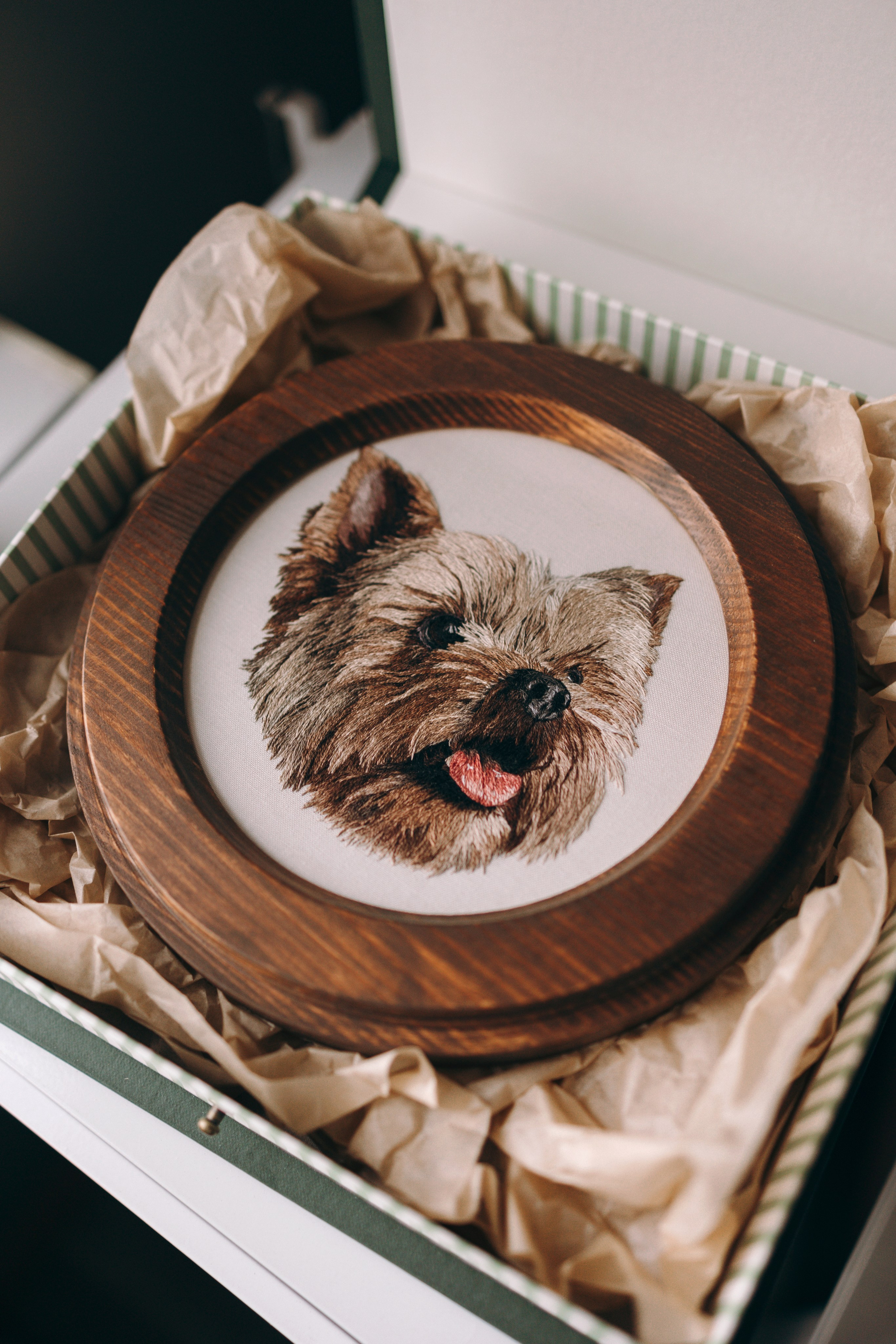 Портфолио. Портретная вышивка питомцев