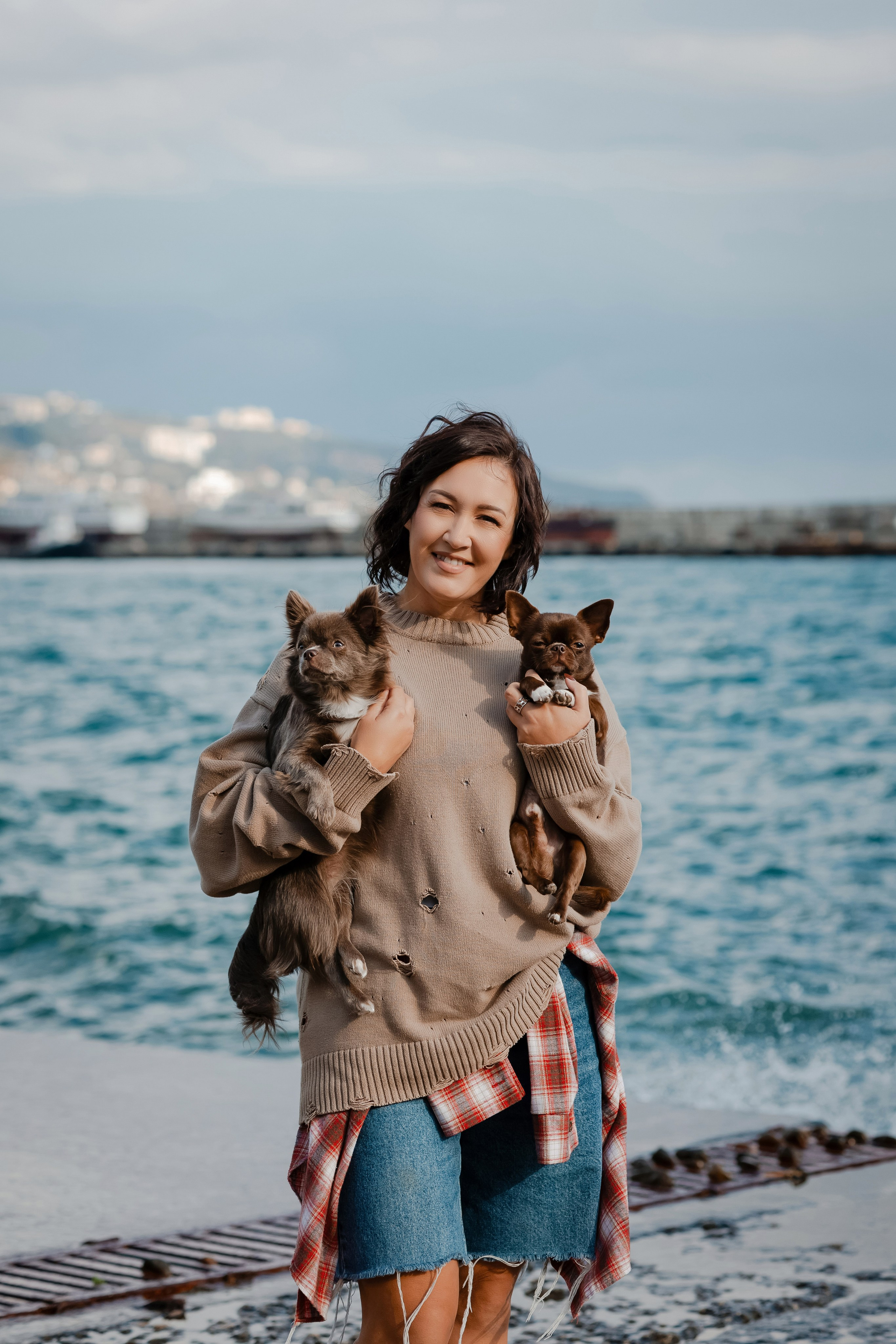 Фотосессия на набережной Ялты. Фотограф-анималист в Краснодаре Маша Мельникова