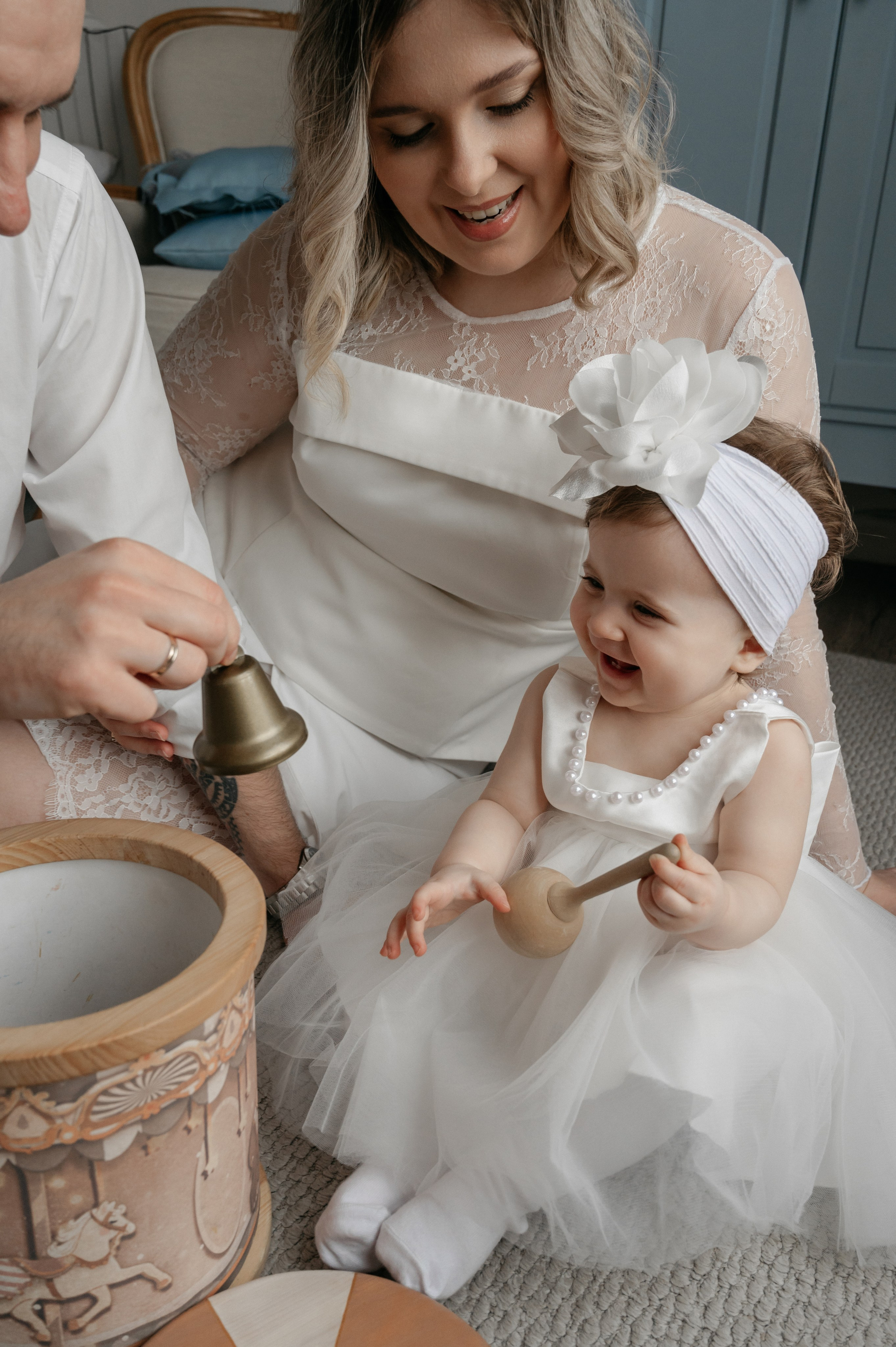 Годовасие малышки Киры в студии. Свадебный фотограф Мария Строгонова