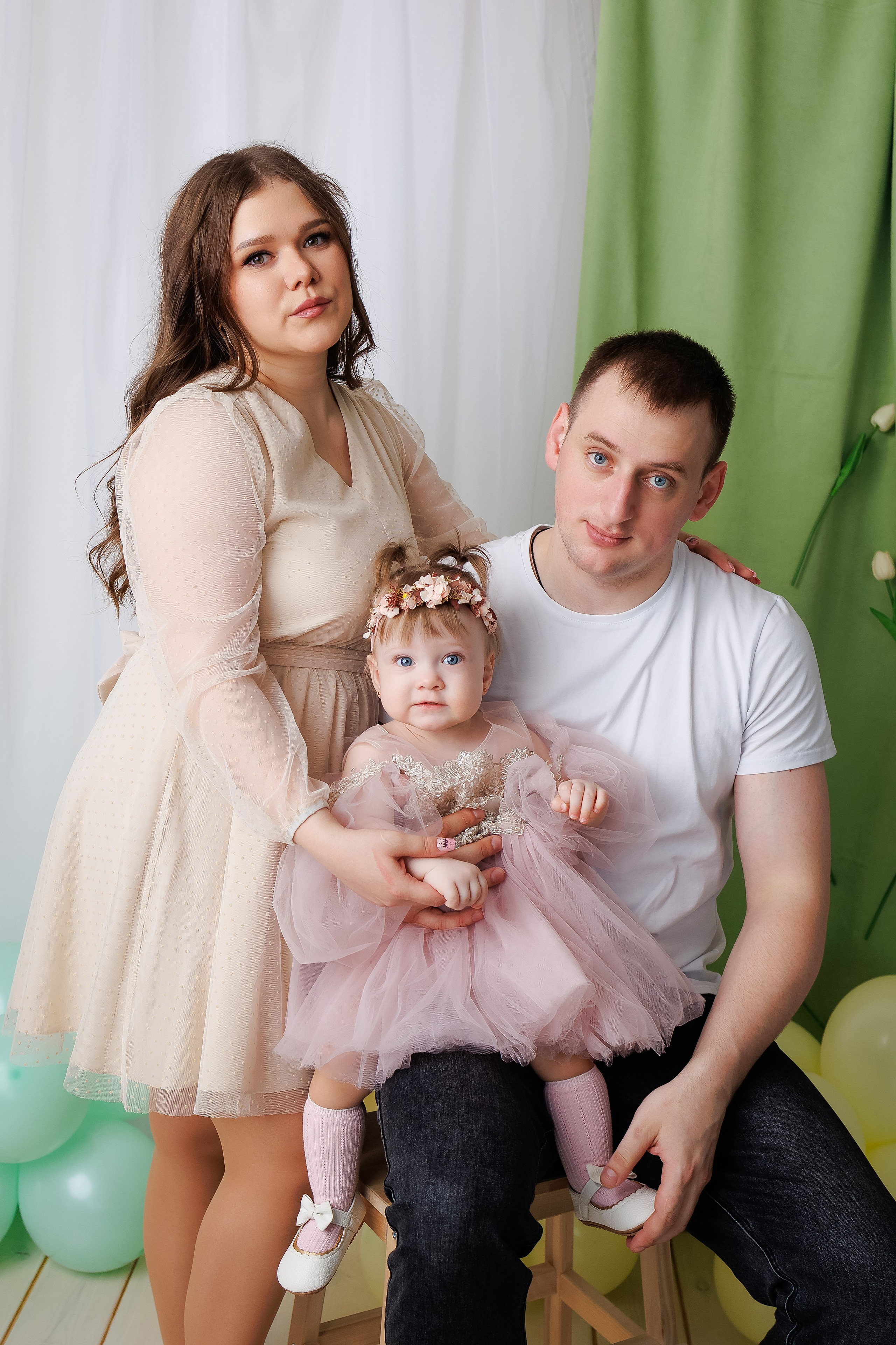 Аделине 1 годик. Фотограф новорожденный малышей Новосибирск