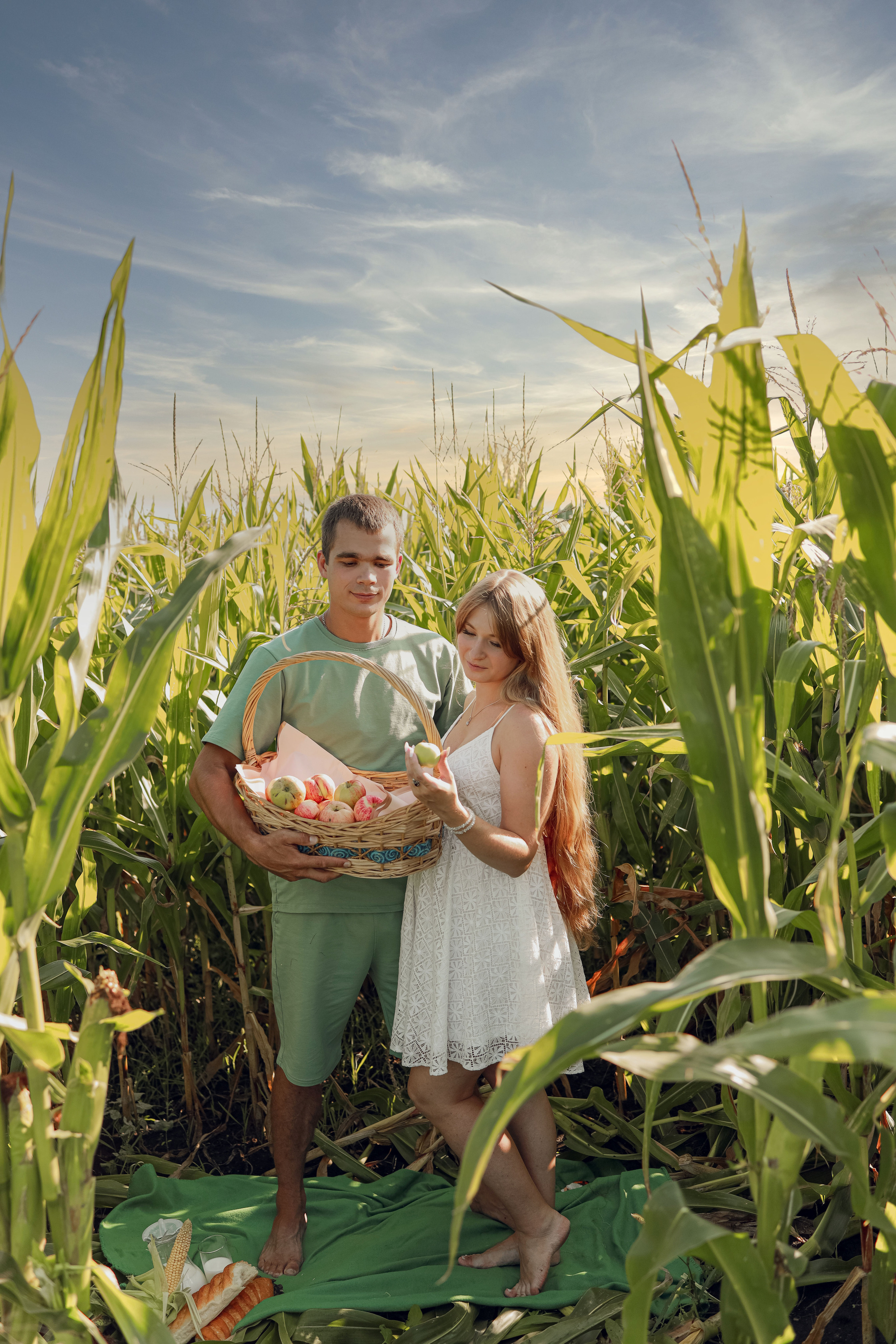 Фотосессия в кукурузе. Иванова Ирина Свадебный и семейный фотограф г. Уфа