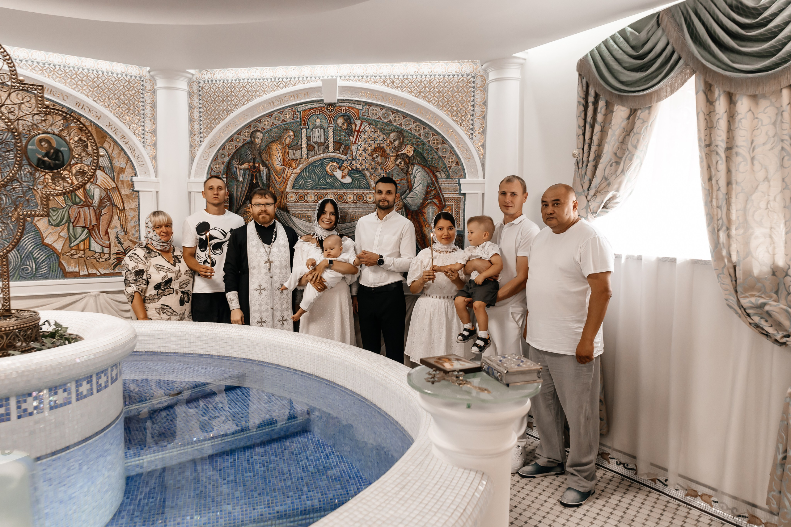 Крещение Амира. Семейный фотограф Минск Усова Ольга