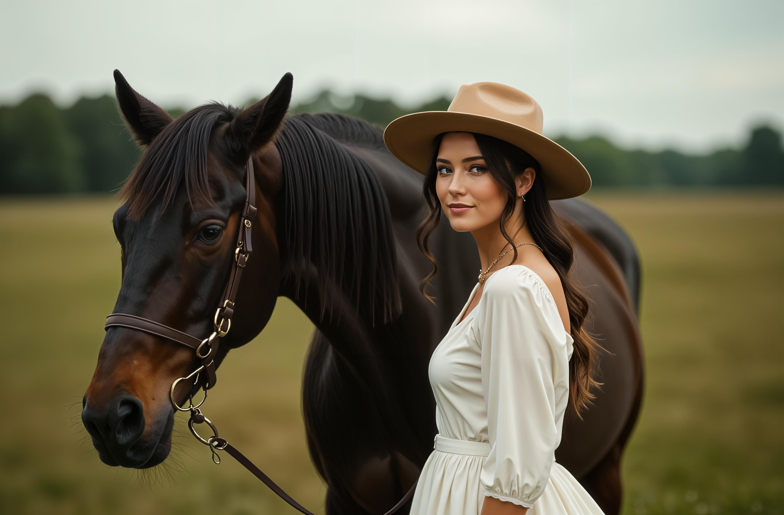 Фотосессия с лошадью в коншне в Москве