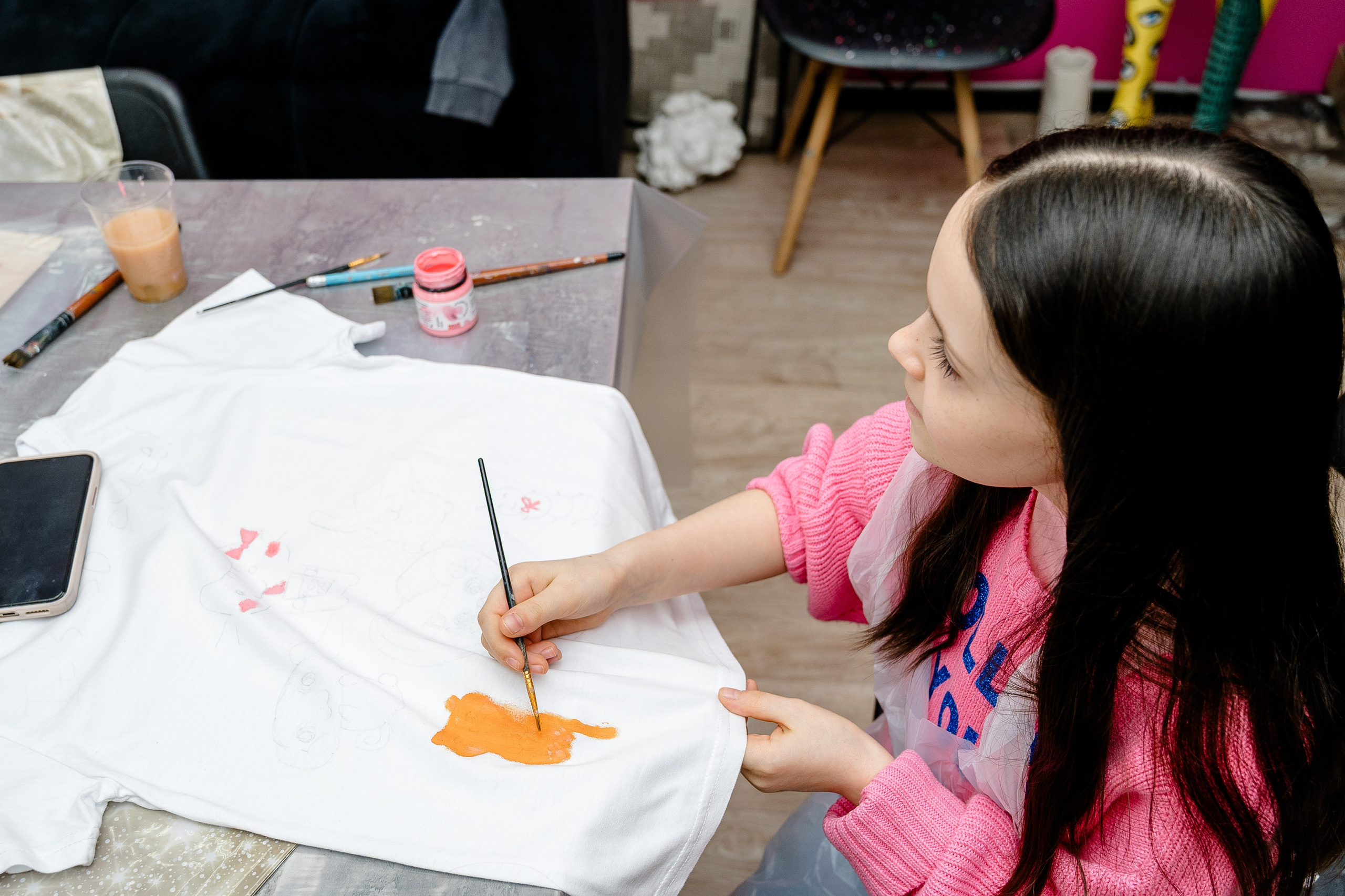 Детский День рождения. Мк роспись футболок. Alice_insomnia