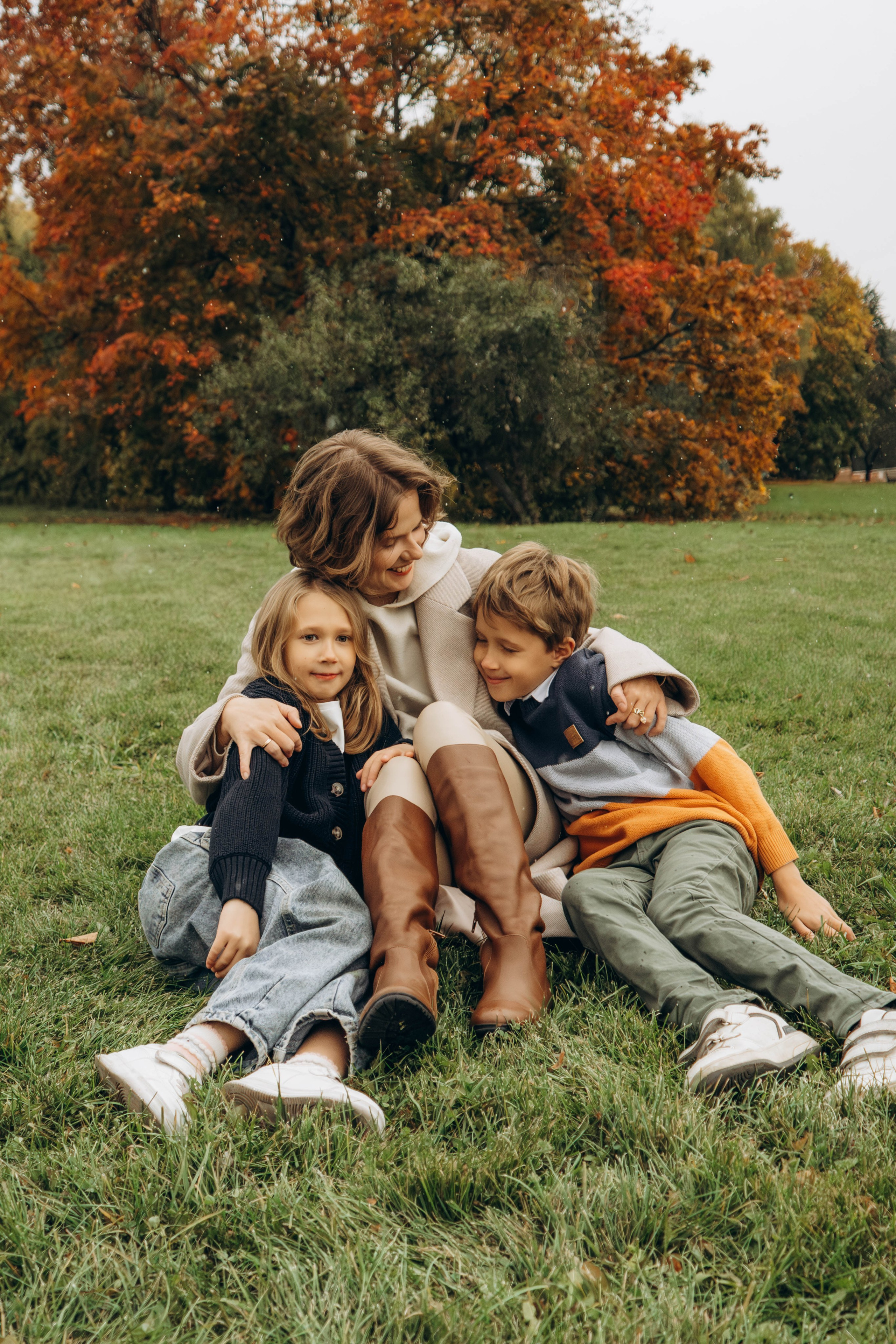 Осенняя семейная съемка в парке Царицыно. Фотограф Москва Валерия Веденина