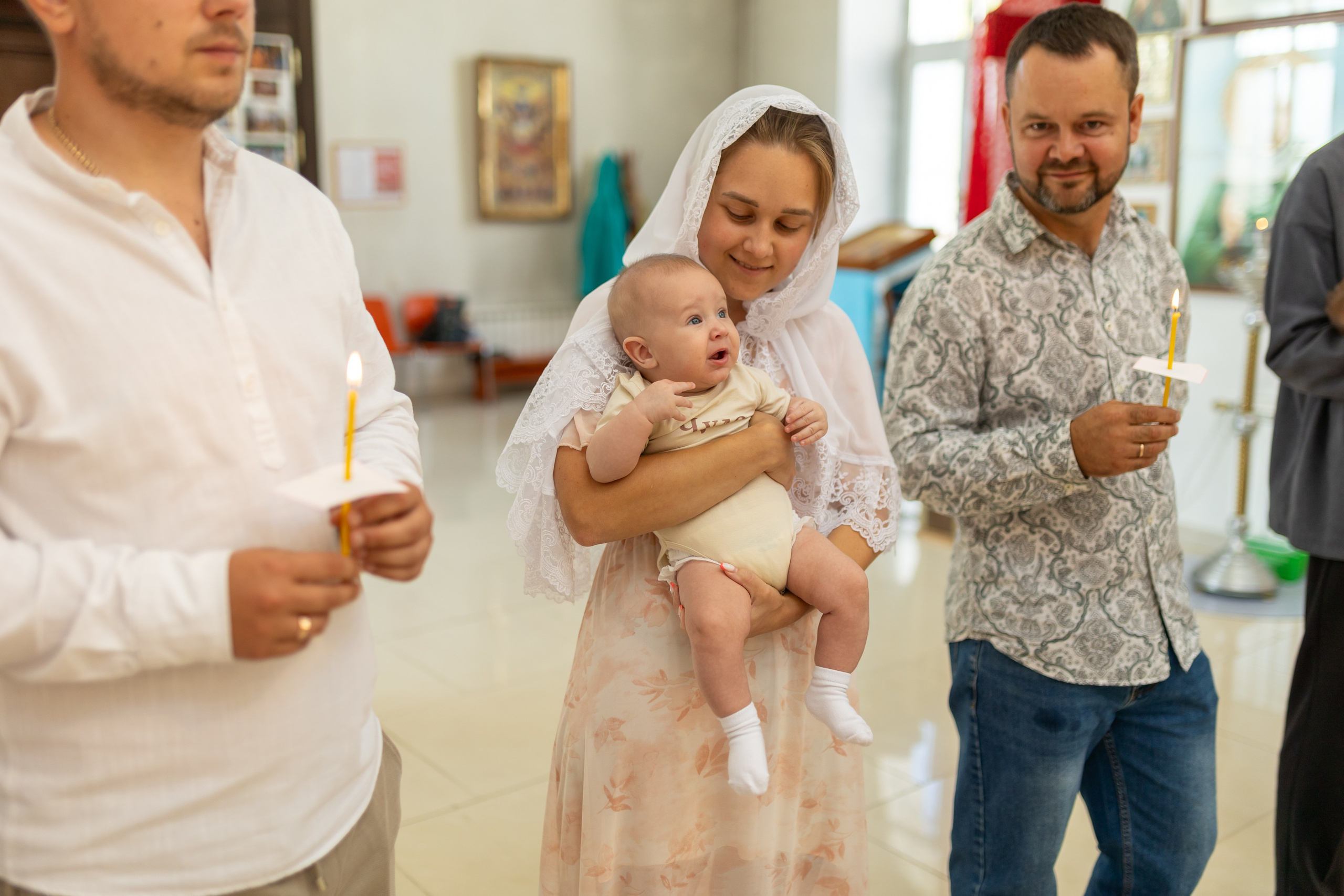 Крещение Артёма (все фото с таинсвта крещения). Фотограф новорожденных. Детский и семейный фотограф Марьяна Юдина