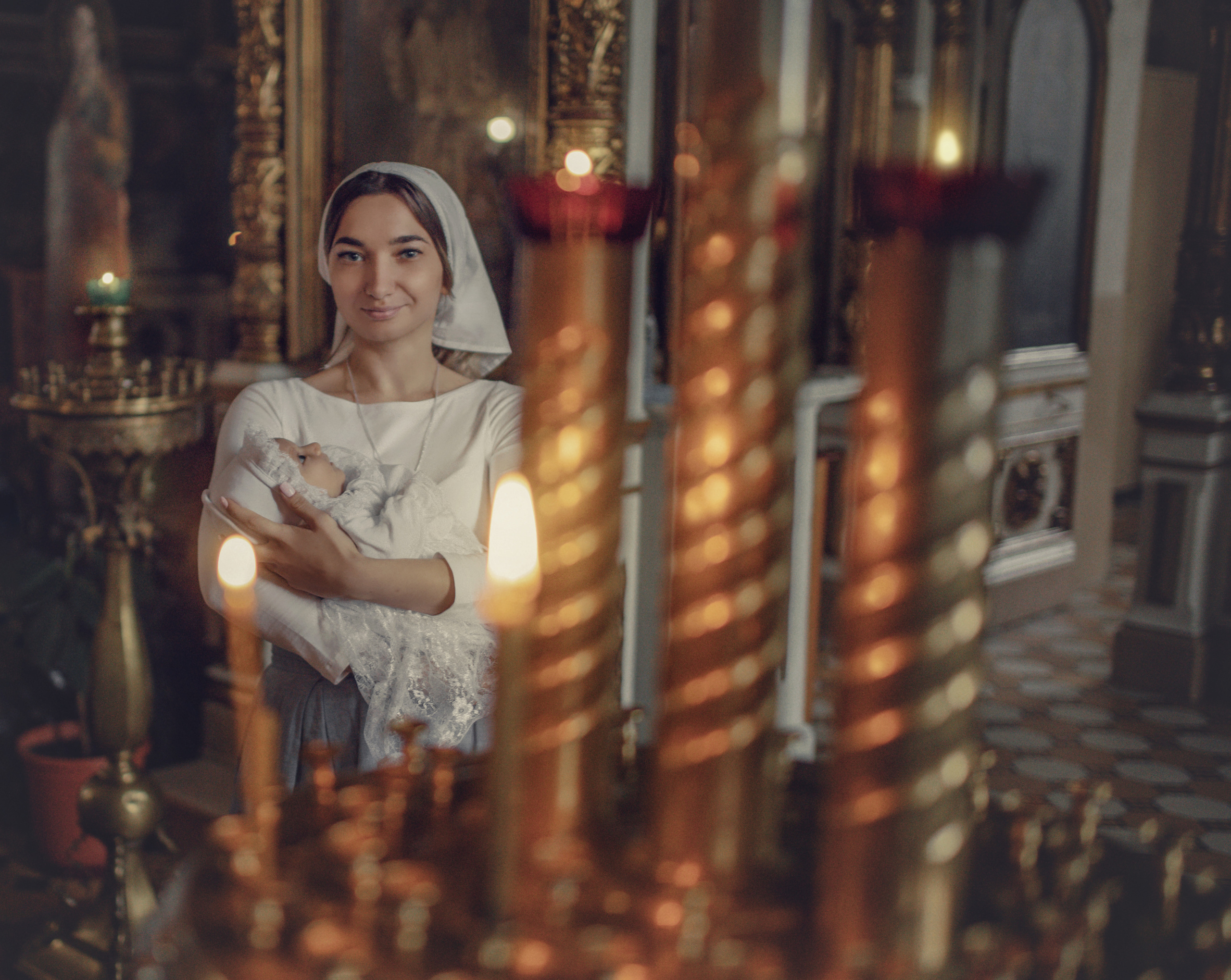 «Таинство Крещения». Фотограф на крещение Воскресенск/Егорьевск/Коломна Елена Демик