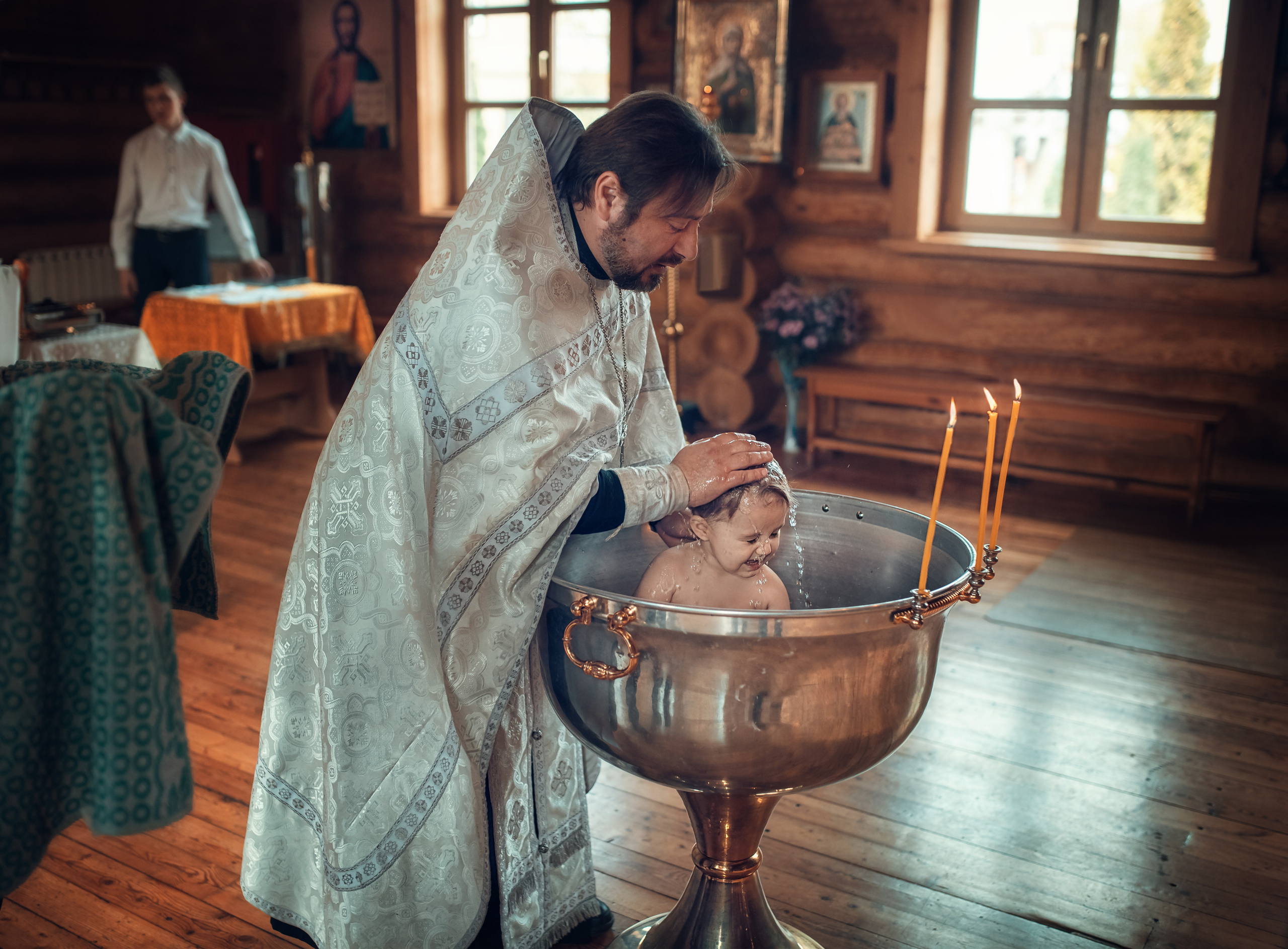 «Таинство Крещения». Фотограф на крещение Воскресенск/Егорьевск/Коломна Елена Демик