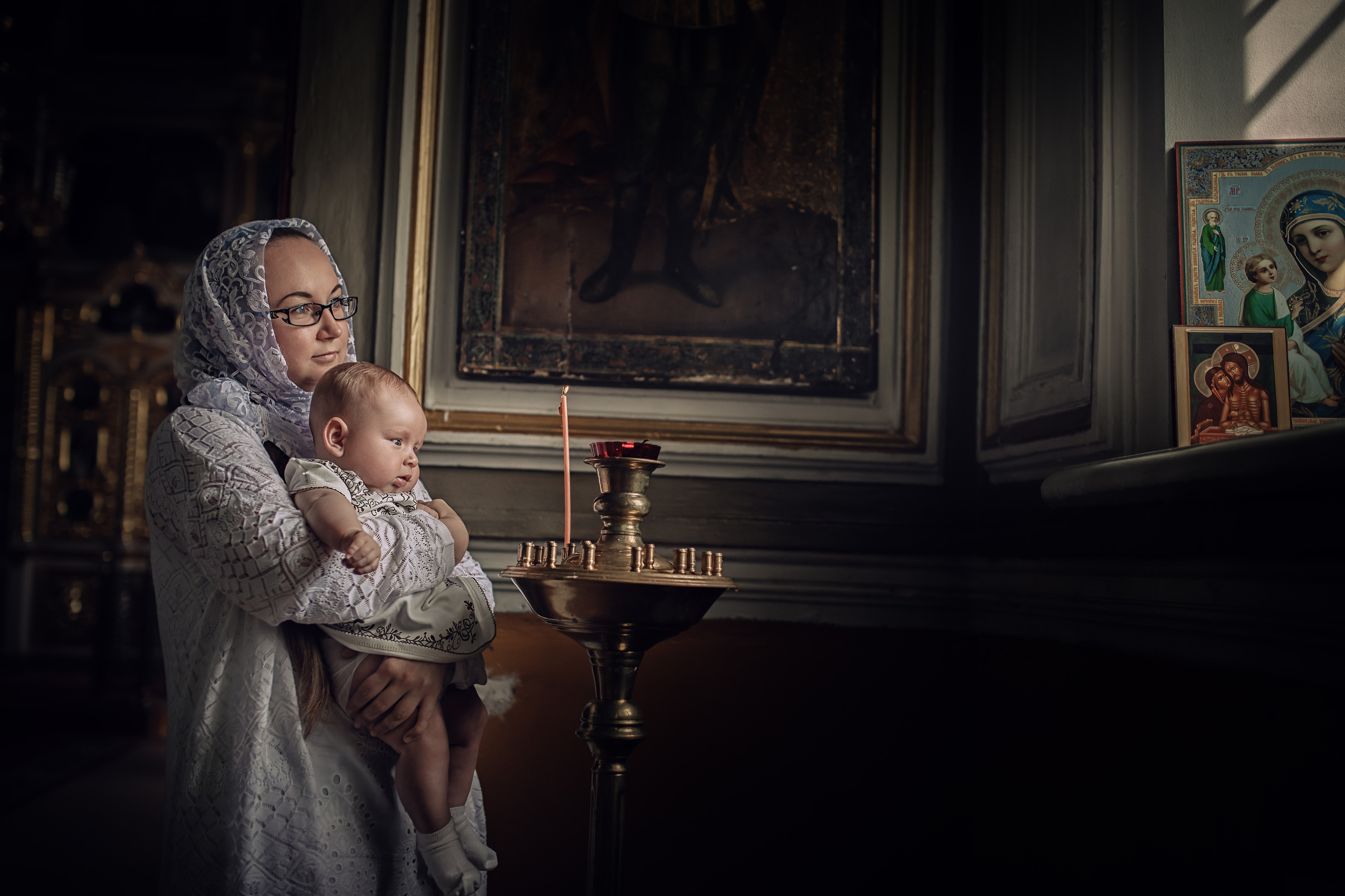 «Таинство Крещения». Фотограф на крещение Воскресенск/Егорьевск/Коломна Елена Демик