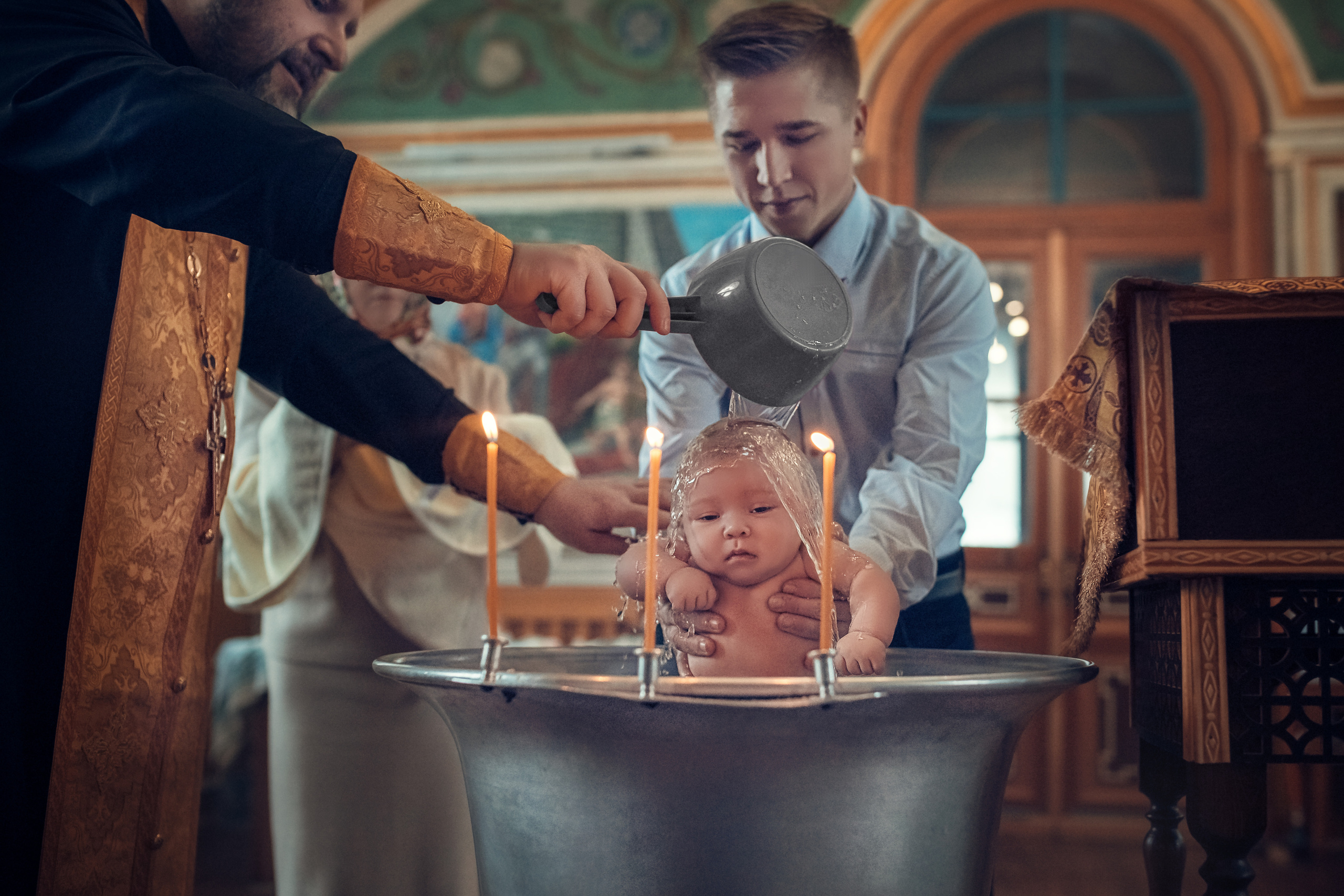 «Таинство Крещения». Фотограф на крещение Воскресенск/Егорьевск/Коломна Елена Демик