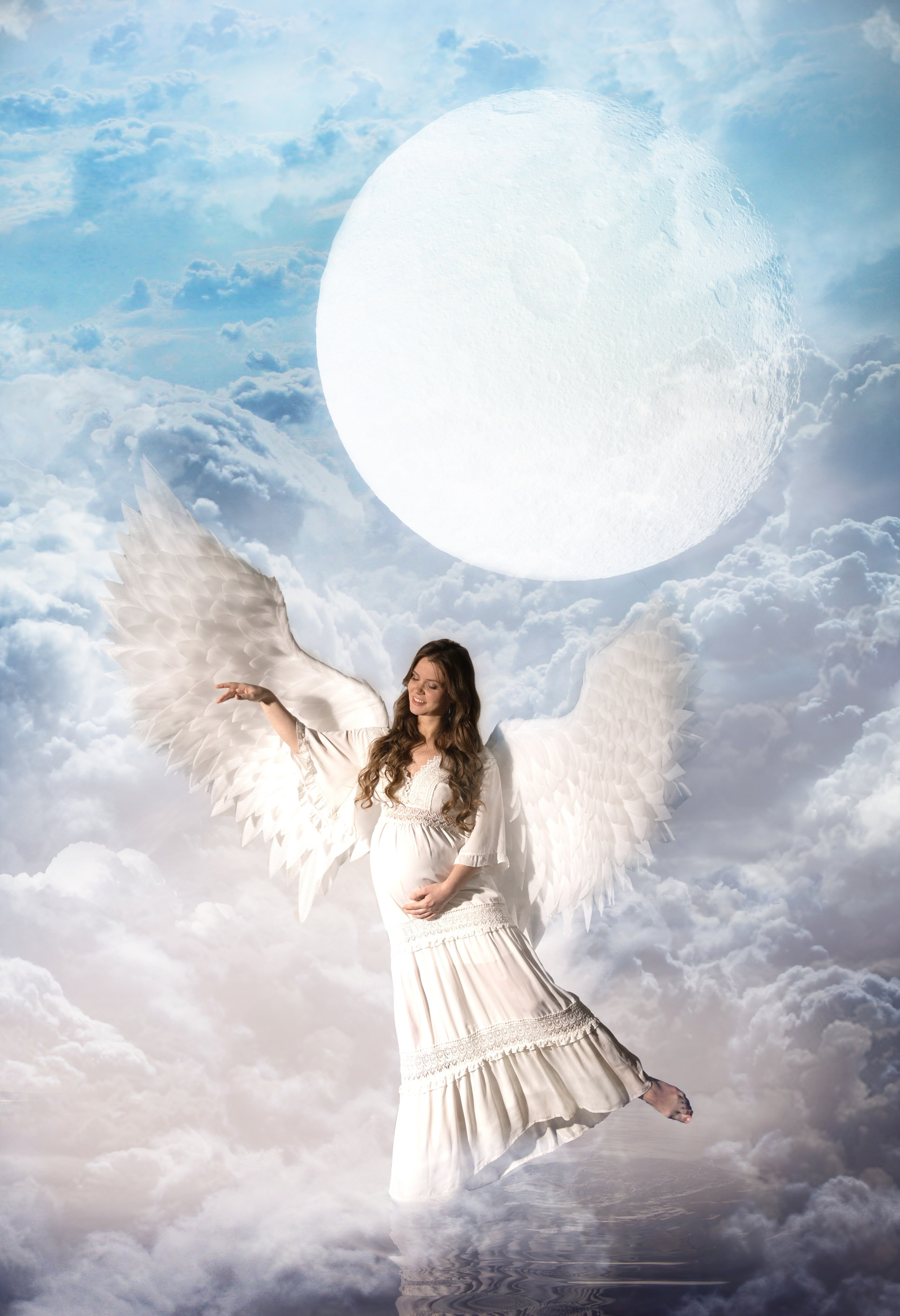 Креативная съемка для Оли. Фотосессия беременности — Крылова Натали — Москва