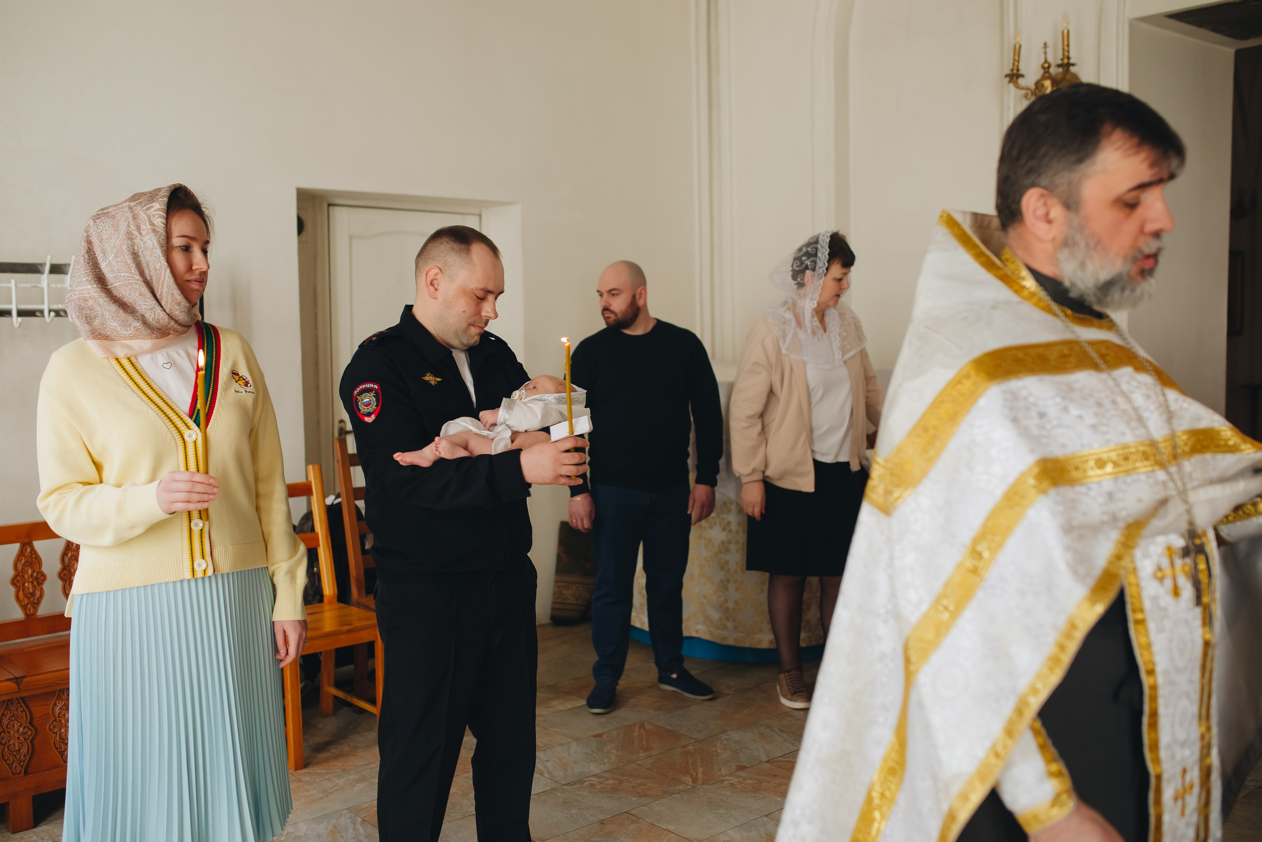 Крещение в светлом Храме. Семейный и детский фотограф в Москве Дорогова Екатерина