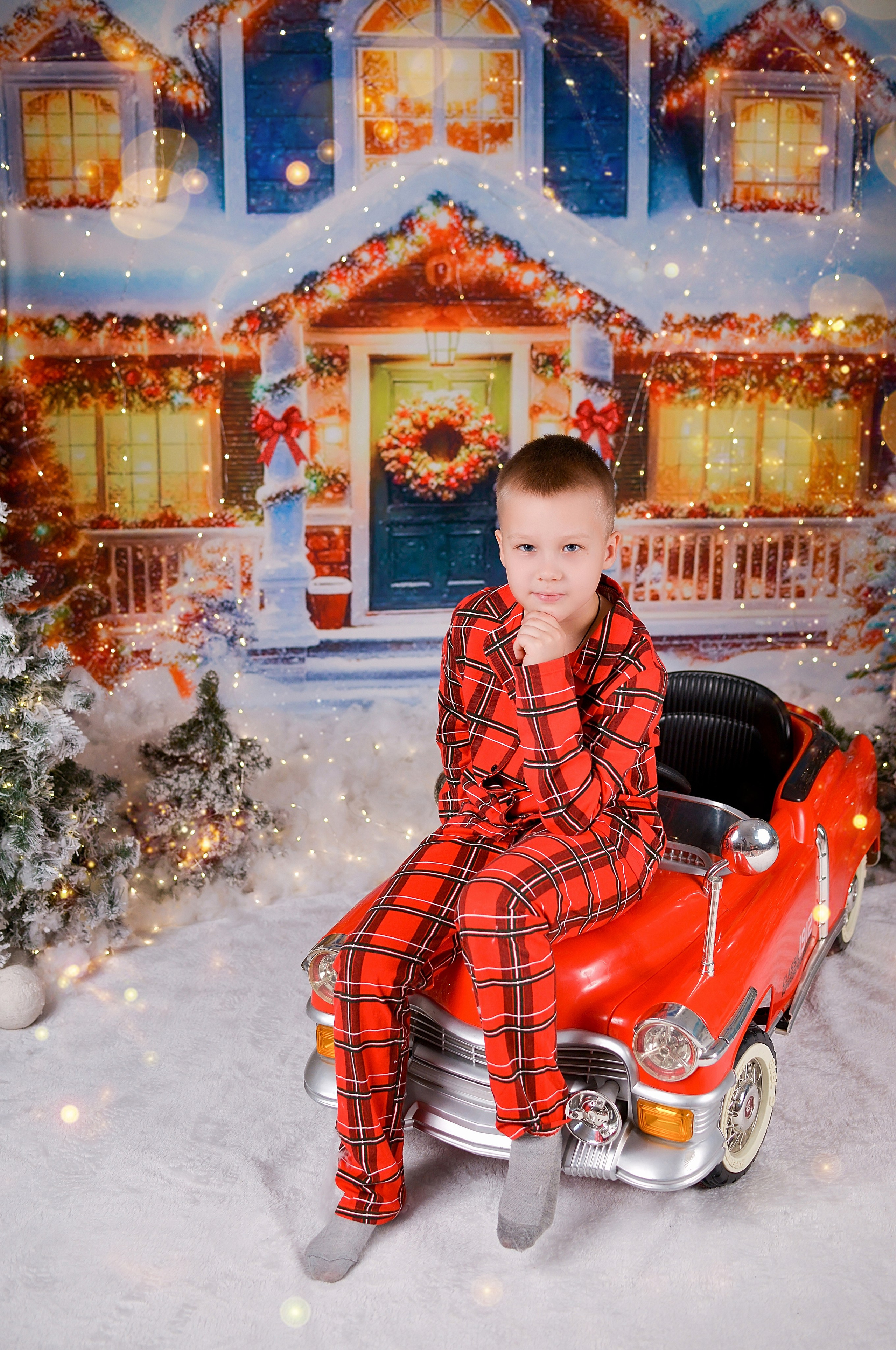 Новогодняя семейная фотосессия в Краснодаре 2023-2024. Фотограф новорожденных Краснодар Малышенко Надежда