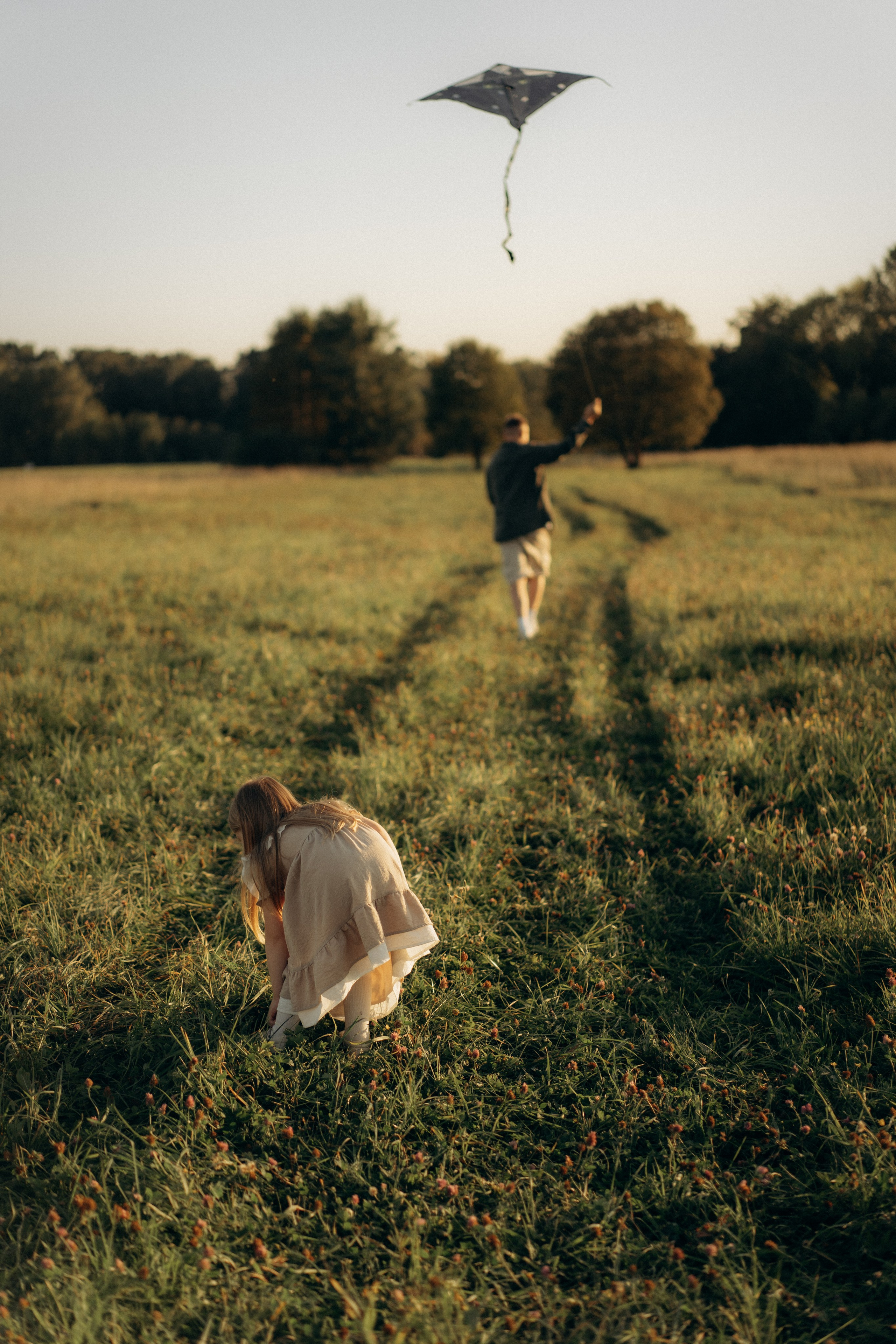 Летний вечер в поле. Семейный lifestyle фотограф в Москве Рената Рафикова