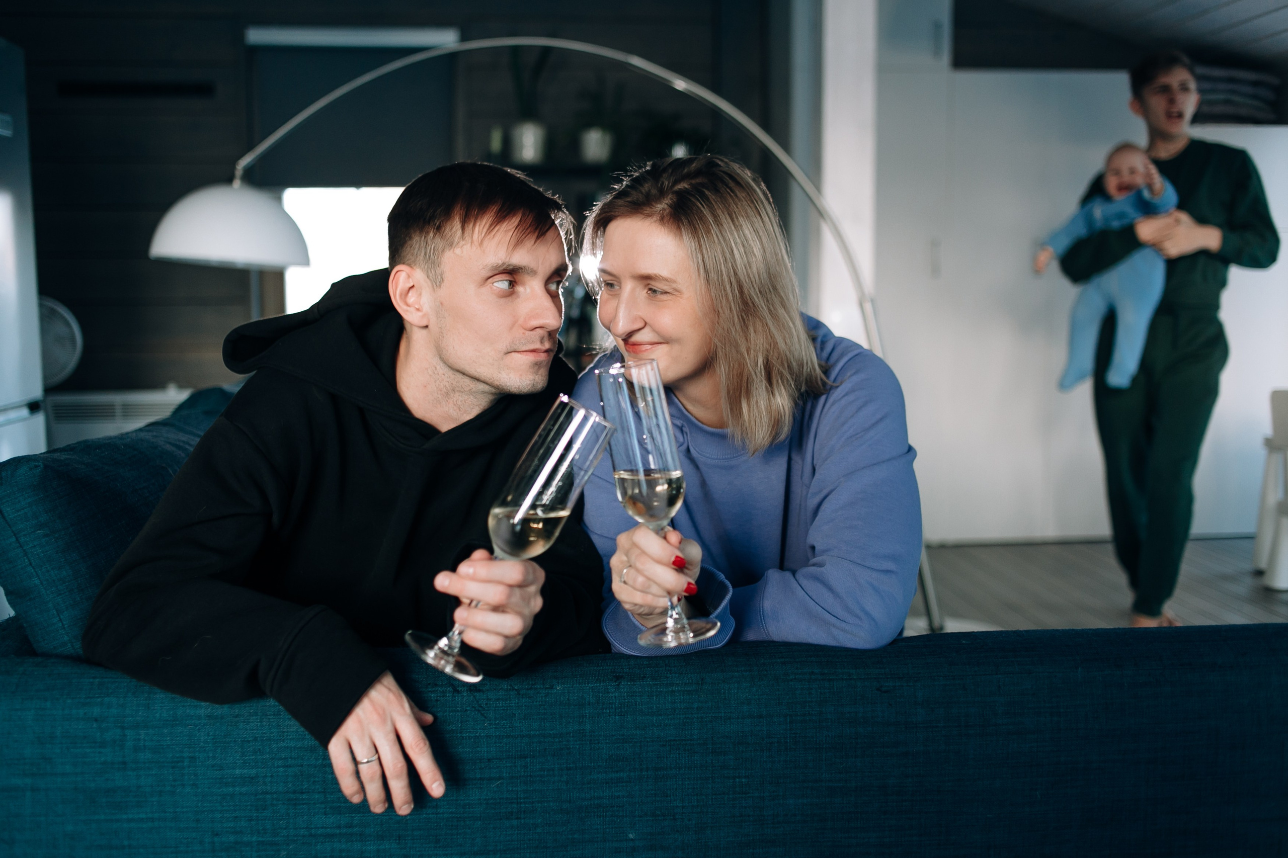 Семья. Зима. Семейный фотограф, свадебный фотограф, женский портрет в Санкт-Петербу