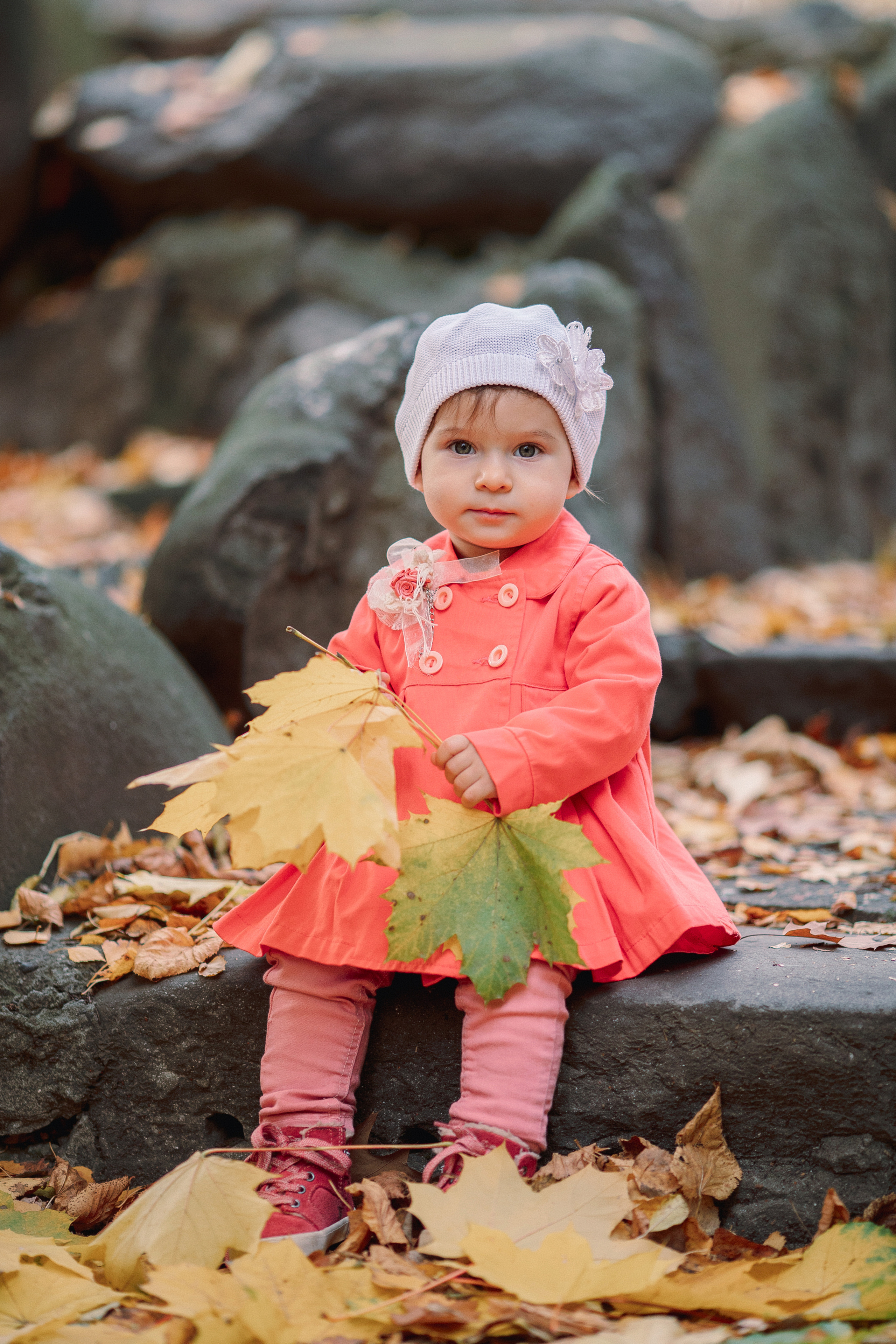 Детская фотосессия в осеннем парке. Фотограф во Владикавказе Юрий Геворгизов