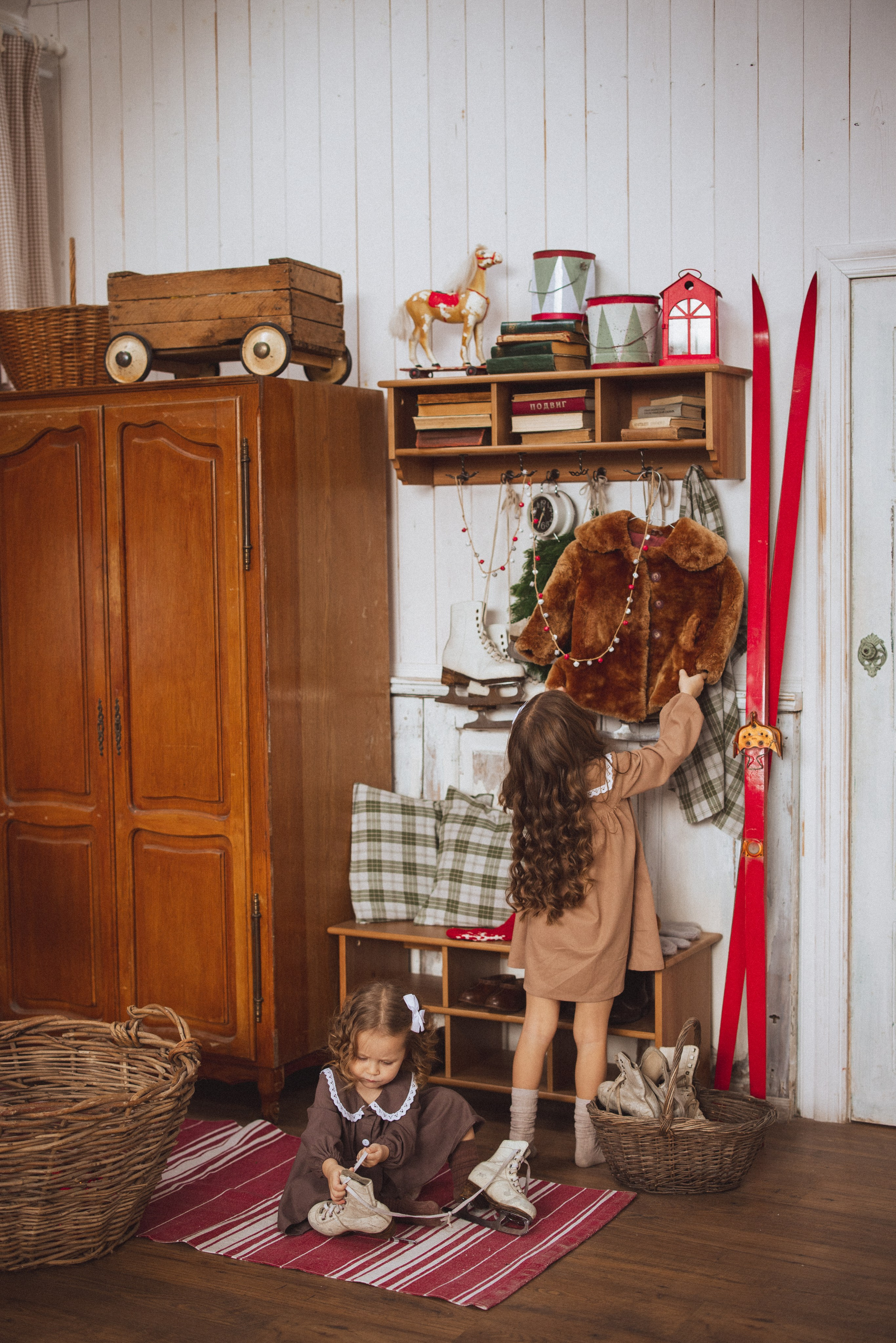 Новогодняя фотосессия в стиле Винтаж. Семейный и детский фотограф в Краснодаре Анна Трашкова