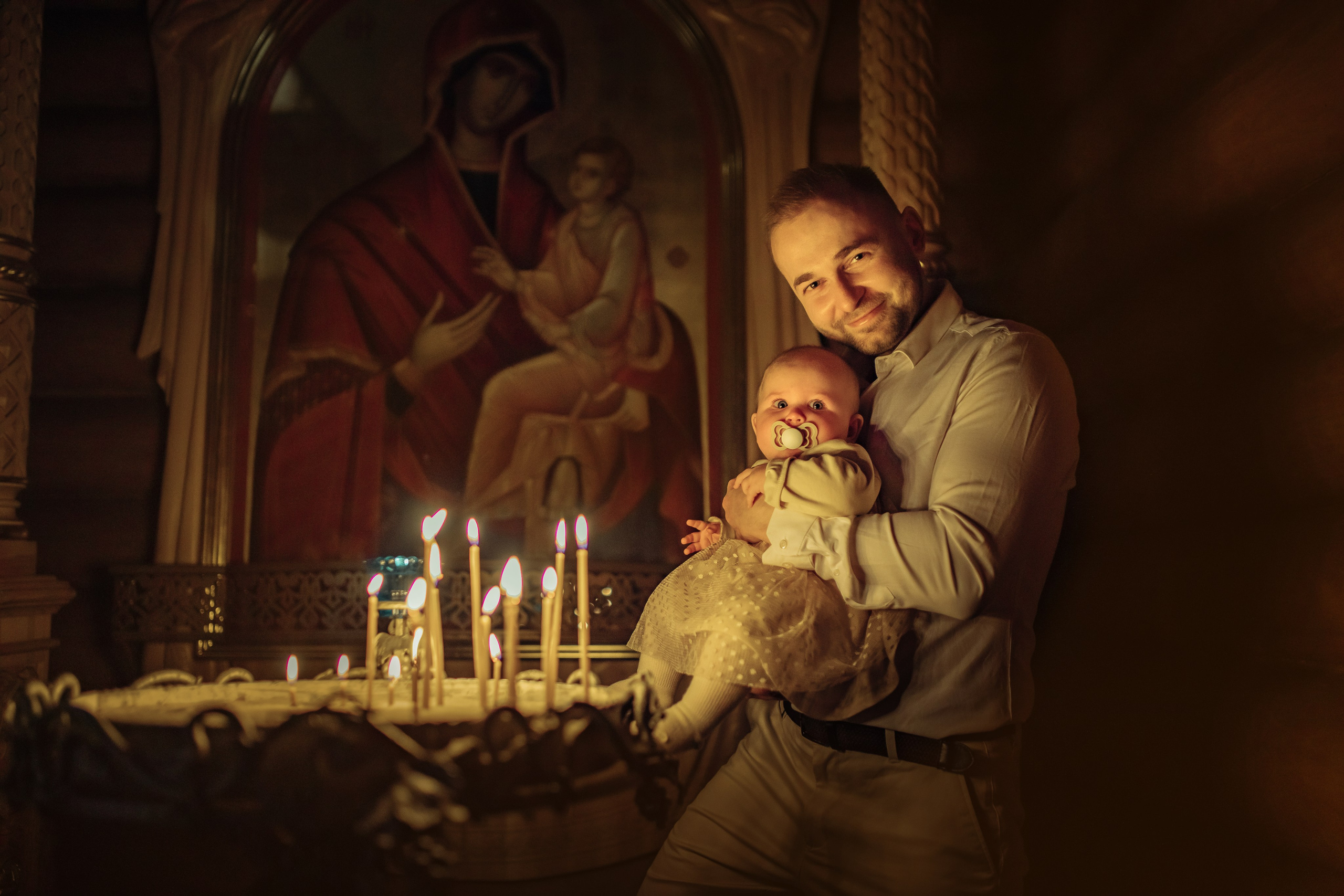 Таинство крещения Софии, апрель 2024