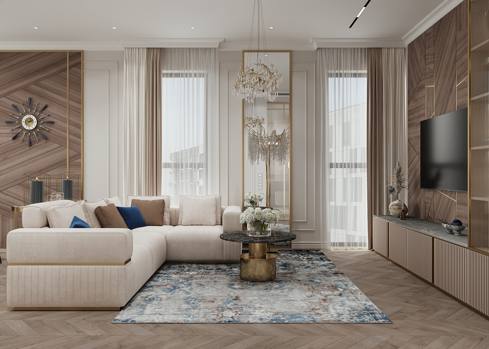 ЖК СКОЛКОВО. Irina Balykina — Interior 3D Visualisation
