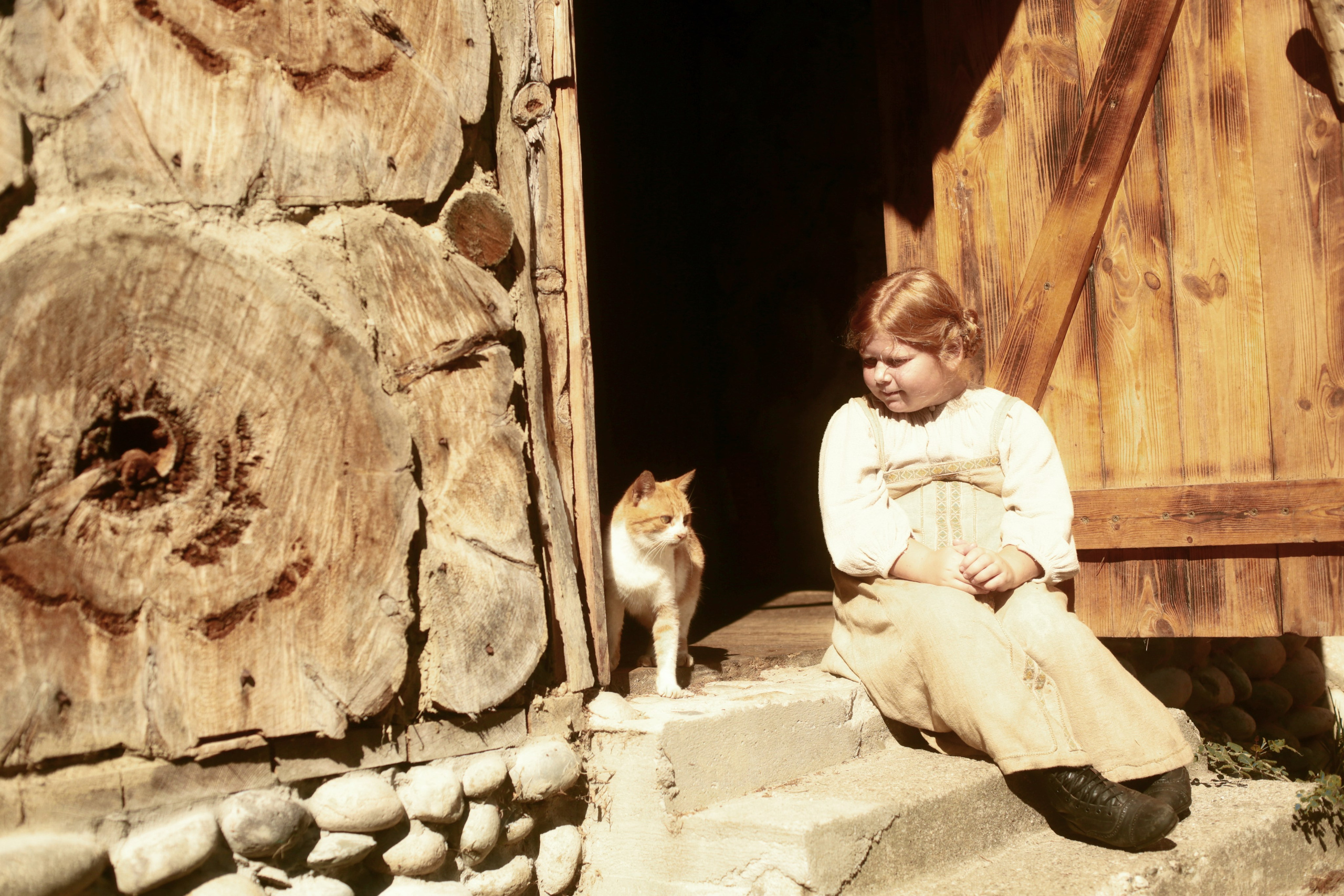 Кинематографическая съемка. Старик и дети. Ekaterina Beridze