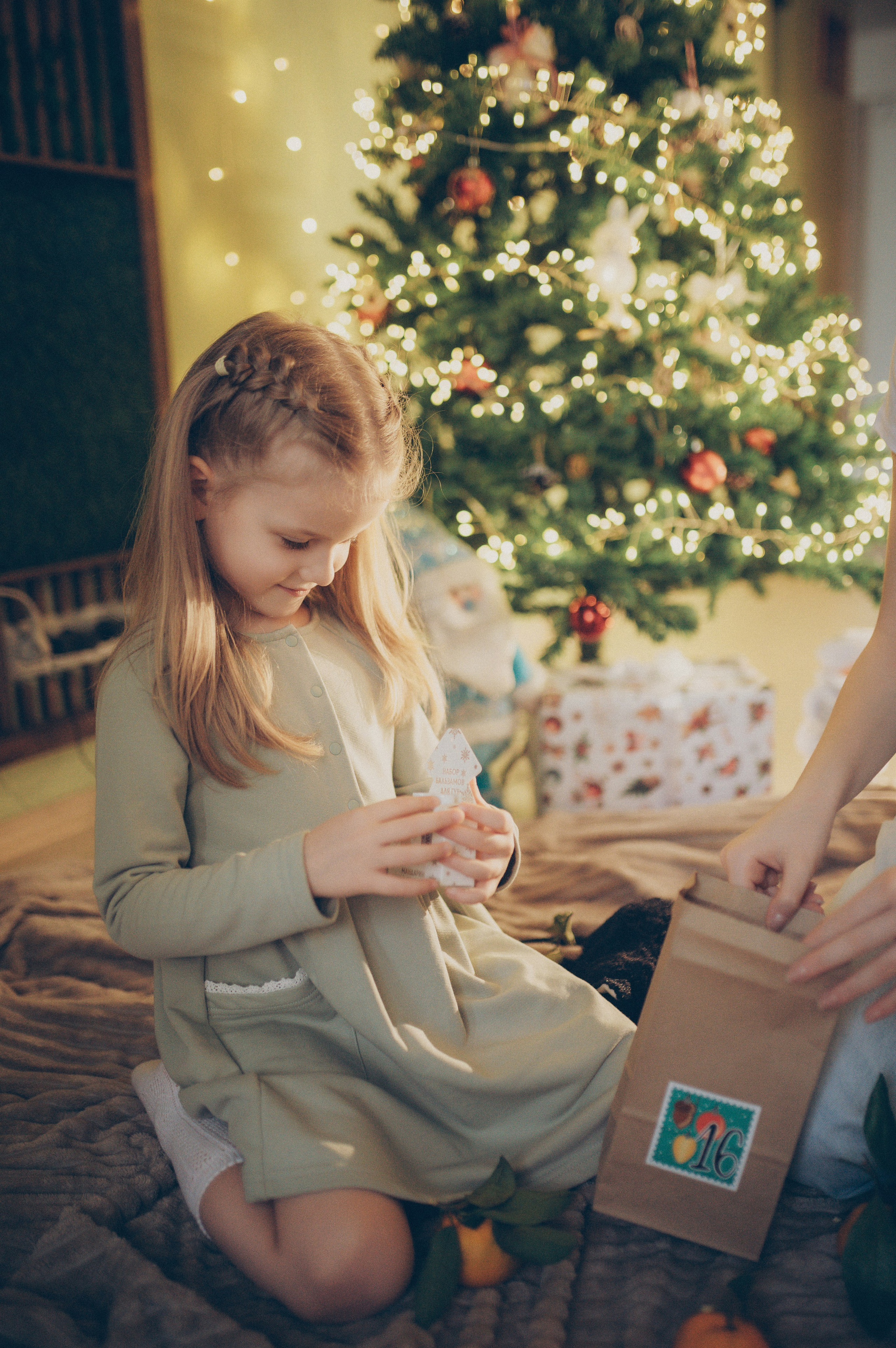 Тася, Соня, Женя и Илья (новогодняя домашняя). Фотограф, г. Лесной Свердловской области