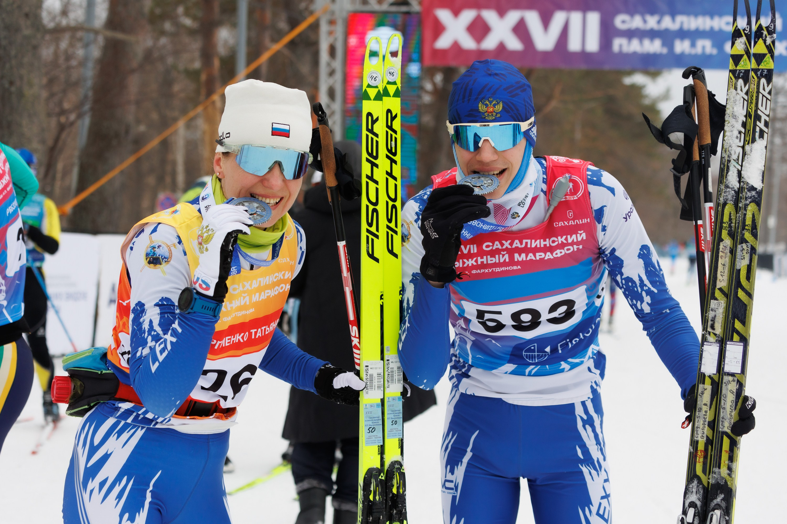 XXVII Сахалинский лыжный марафон. Фотограф Анастасия Зубкова